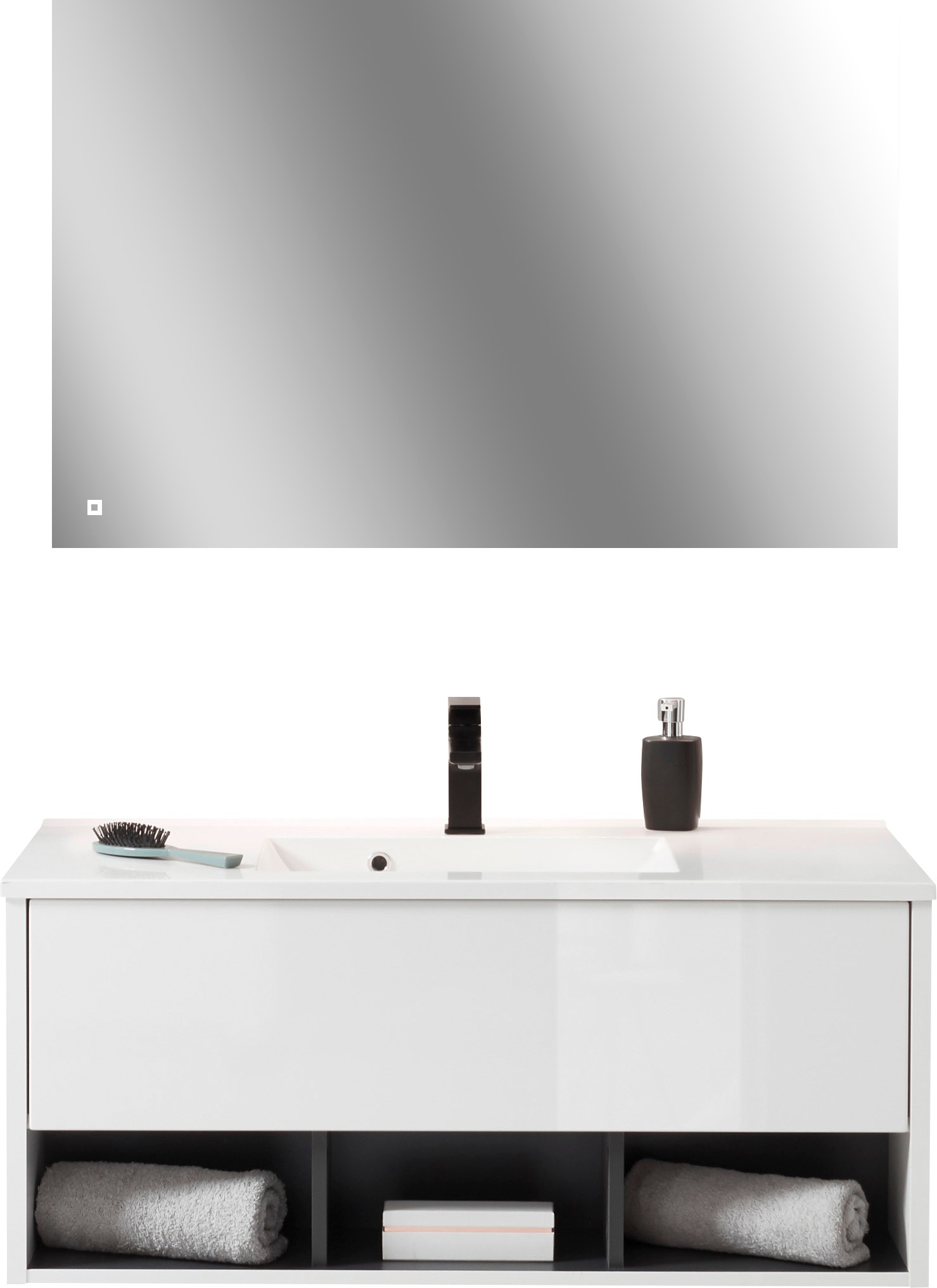 PLACES OF STYLE Badmöbel-Set »Studio Line, Bad im modernen Design, 2-teilig günstig online kaufen