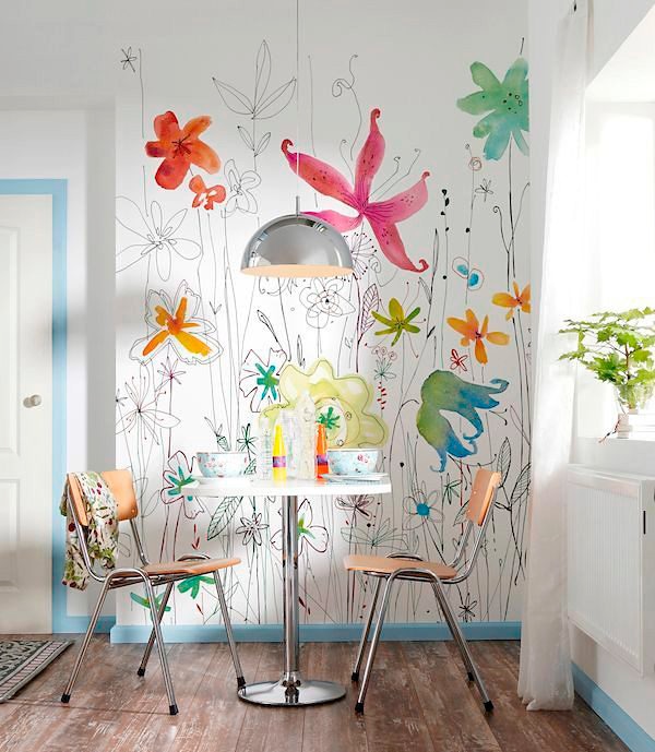 Komar Vliestapete »Vlies  - Joli - Größe 184 x 248 cm« bedruckt glatt Wohnzimmer, Schlafzimmer