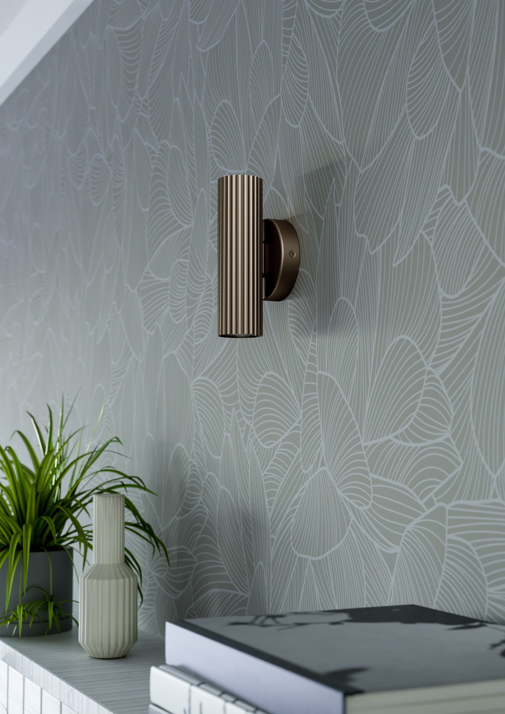 EGLO Wandleuchte »PORTILLO Wandlampe - Alu, Stahl - GU10 - 2X5W - IP20« GU10 1 Stk. Wandstrahler, Wandspot, Wohnzimmer, Flur, L10,5 x H20 x AL8,5 cm