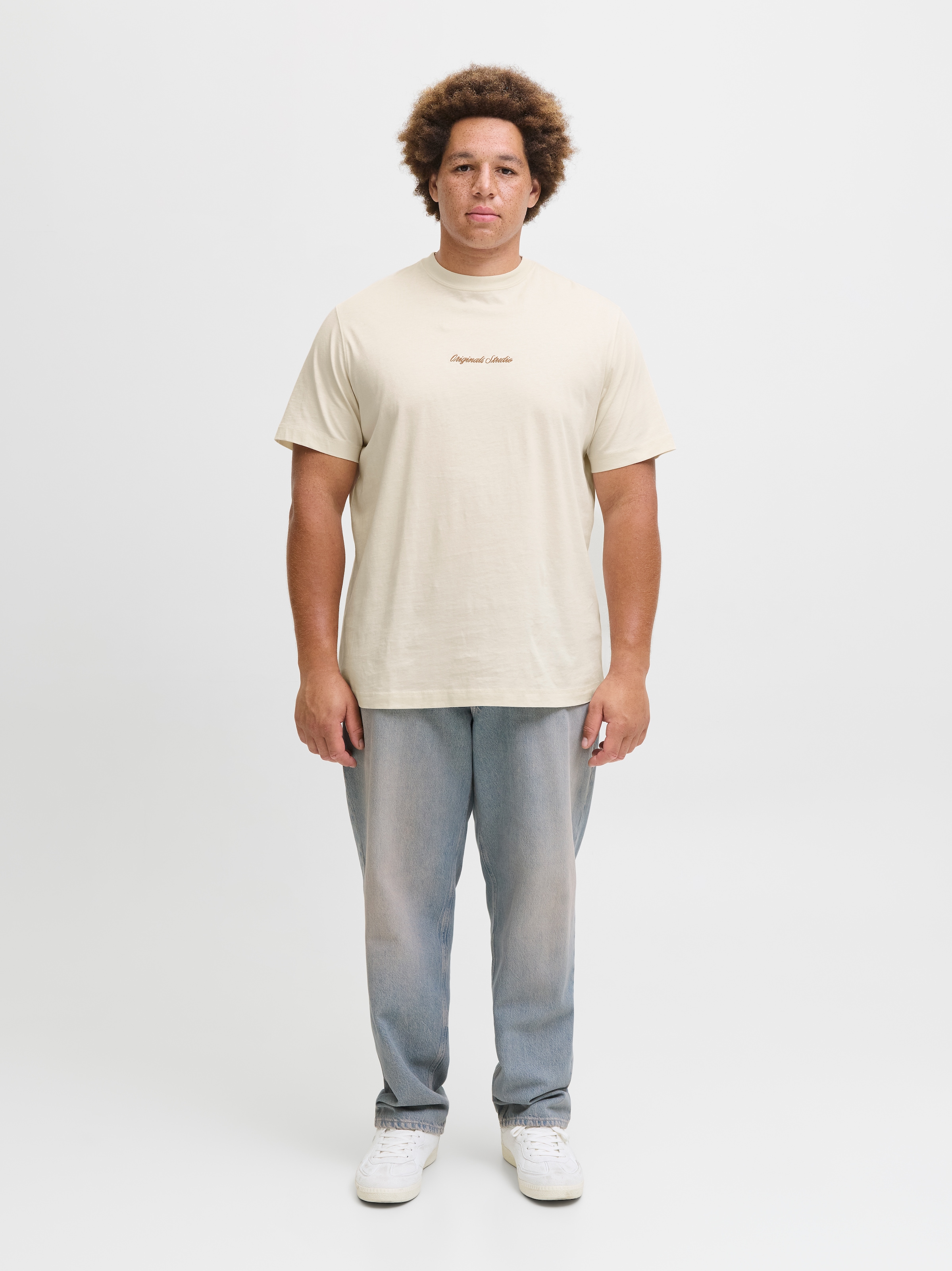 Jack & Jones PlusSize T-Shirt »JORNORREBRO EMB TEE SS CREW NECK PLS«