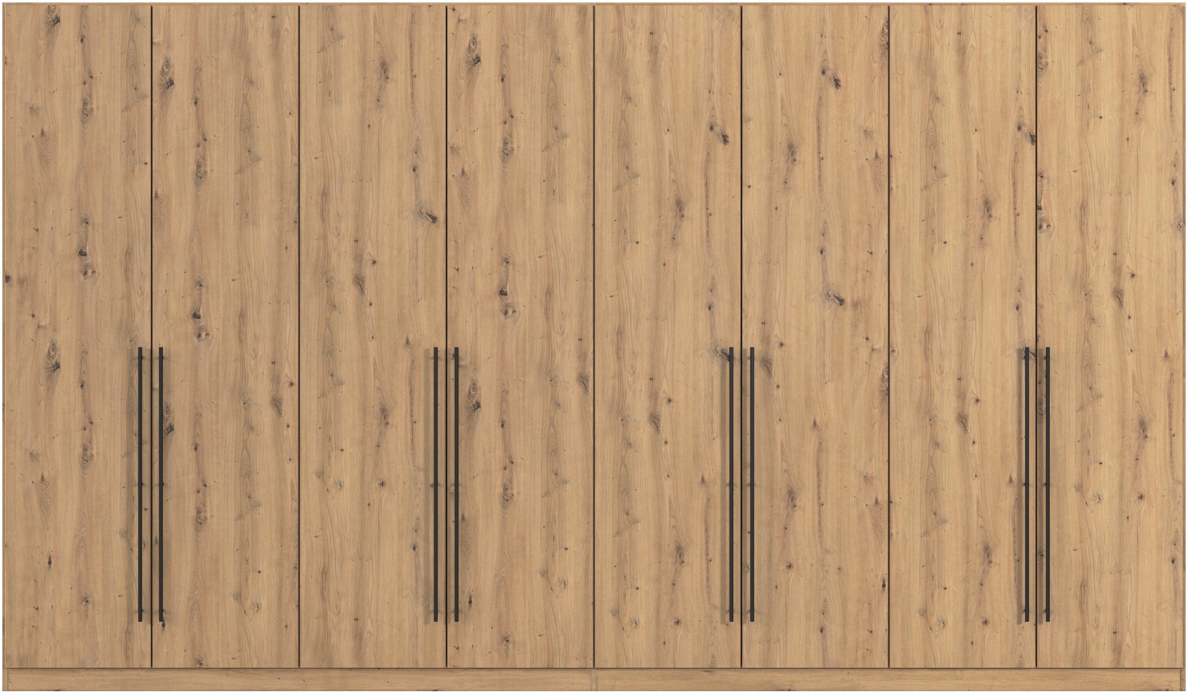 rauch Kleiderschrank »Drehtürenschrank Schrank Garderobe Wäscheschrank Schlafzimmer AVOLA«, (in 3 verschiedenen Ausstattungen BASIC/CLASSIC/PREMIUM), mit hochwertigen Stangengriffen in Schwarz aus Metall MADE IN GERMANY