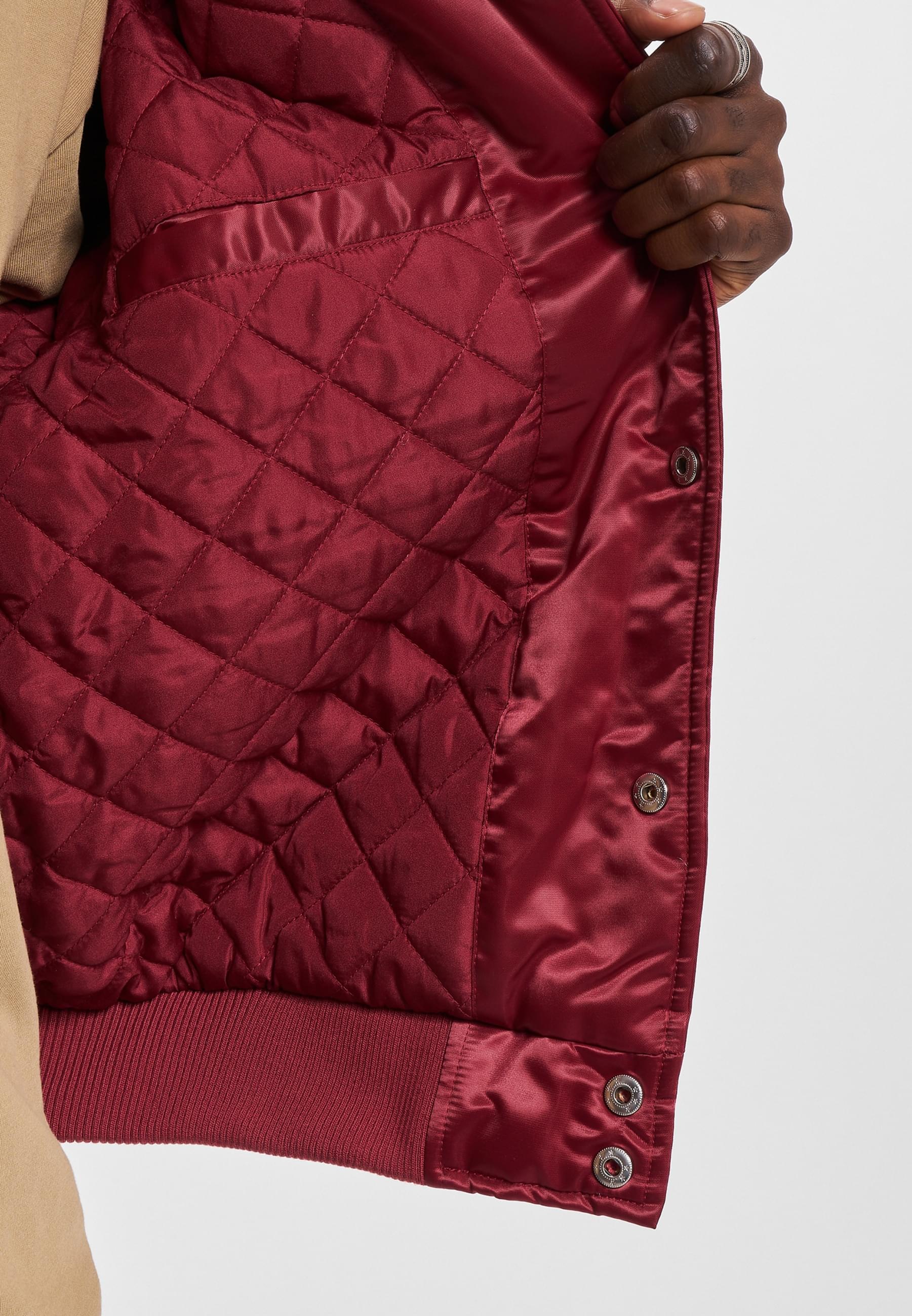 Fubu Bomberjacke »Fubu Herren FM233-001-2 FUBU College Satin Varsity Jacket« 1 Stk. tlg. ohne Kapuze