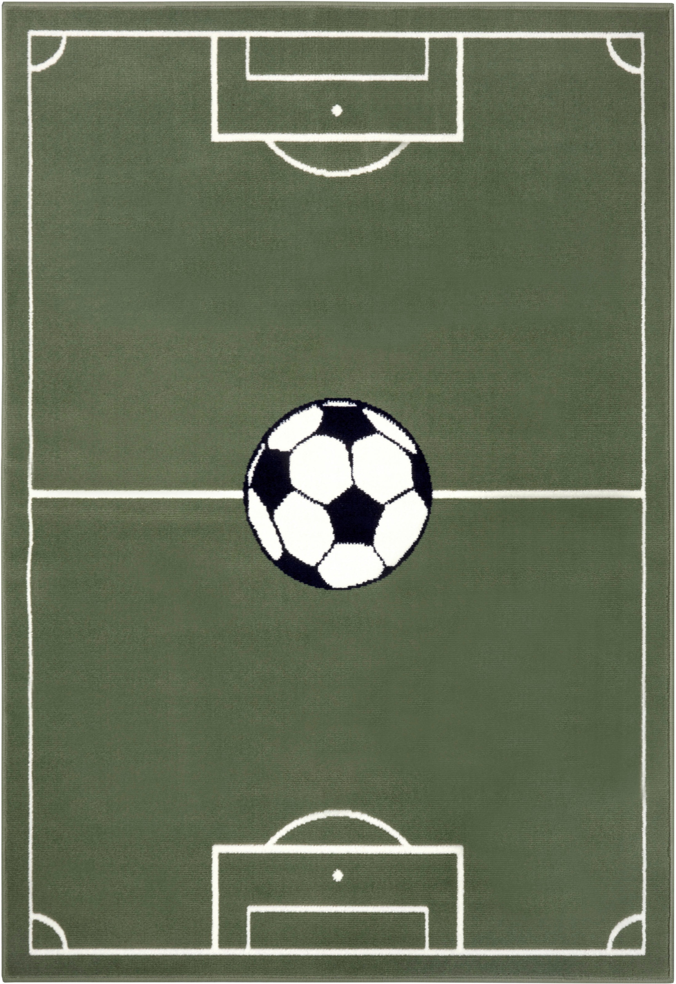 HANSE Home Teppich »Estadio«, rechteckig, 8 mm Höhe, Kinderteppich, Spielteppich, Spielunterlage, Fußball, Kinderzimmer