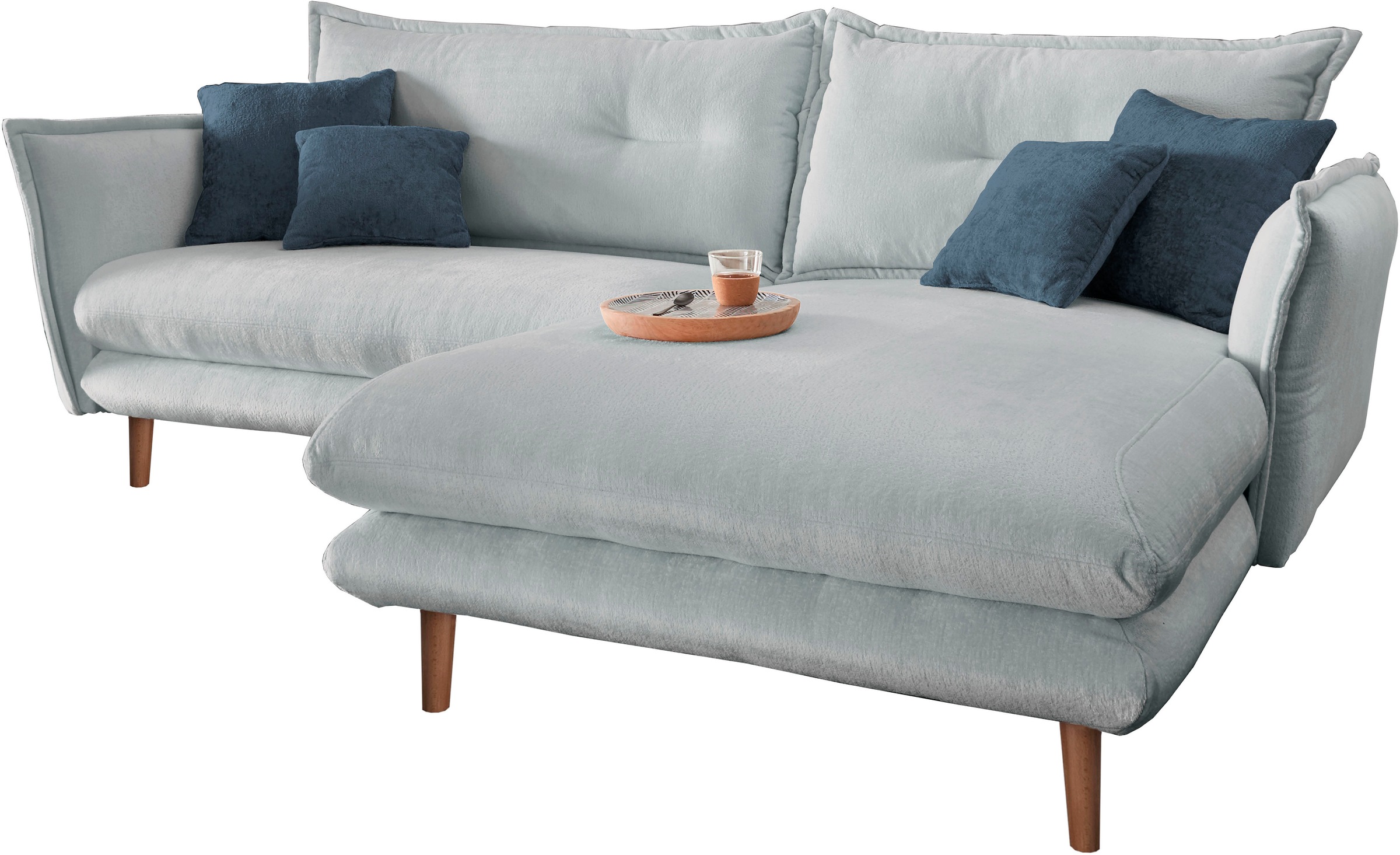 INOSIGN Ecksofa »Lazio modern und bequem, schmale Armlehnen, tolle Detailve günstig online kaufen