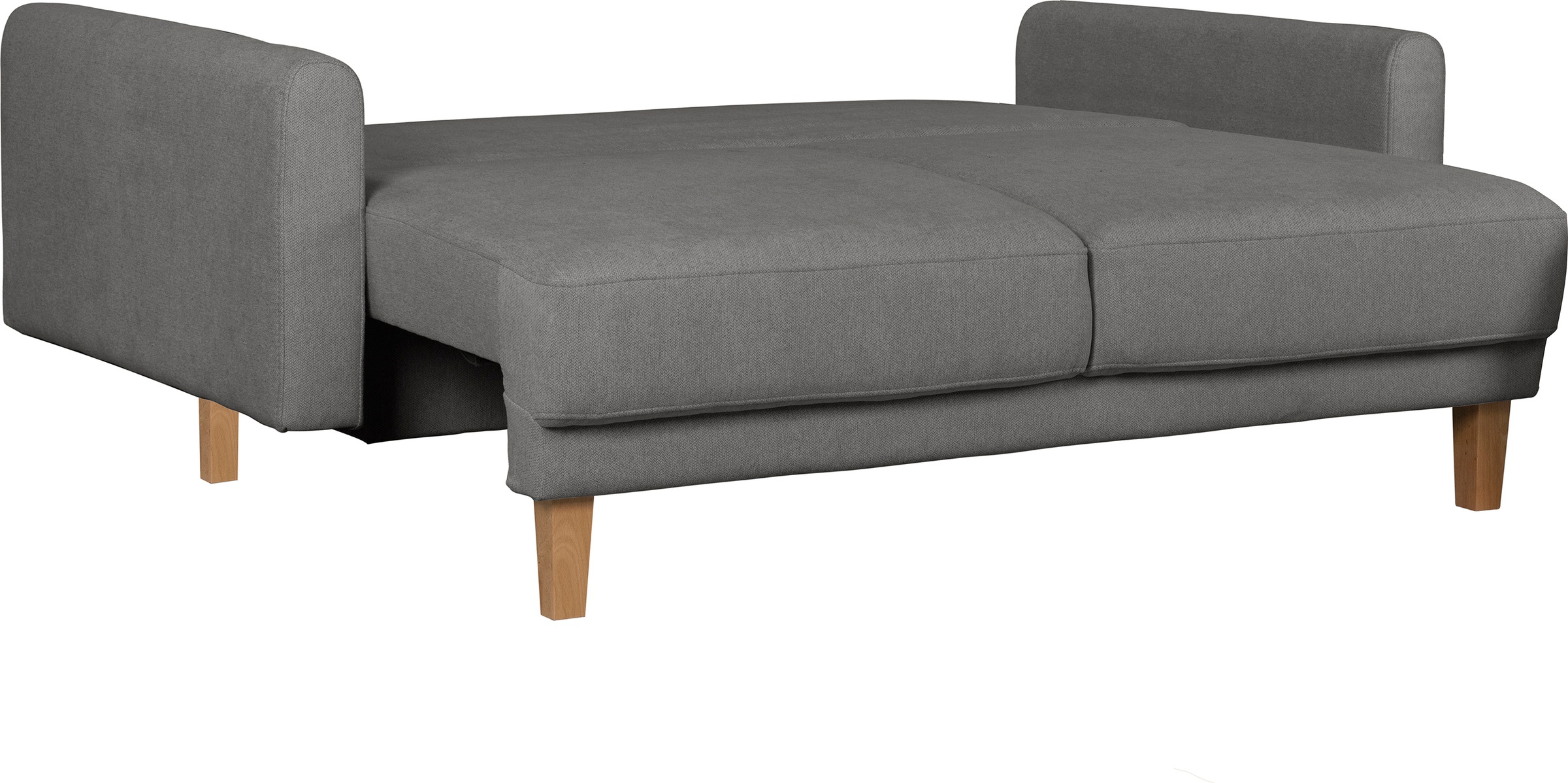 Home affaire 3-Sitzer »TRIPLO optionale Schlafsofa mit Bettkasten, Maße B/T/H: 215/100/89 cm«, Wahlweise Bettfunktion - Liegefläche 145x191 cm, Rücken-, Zierkissen
