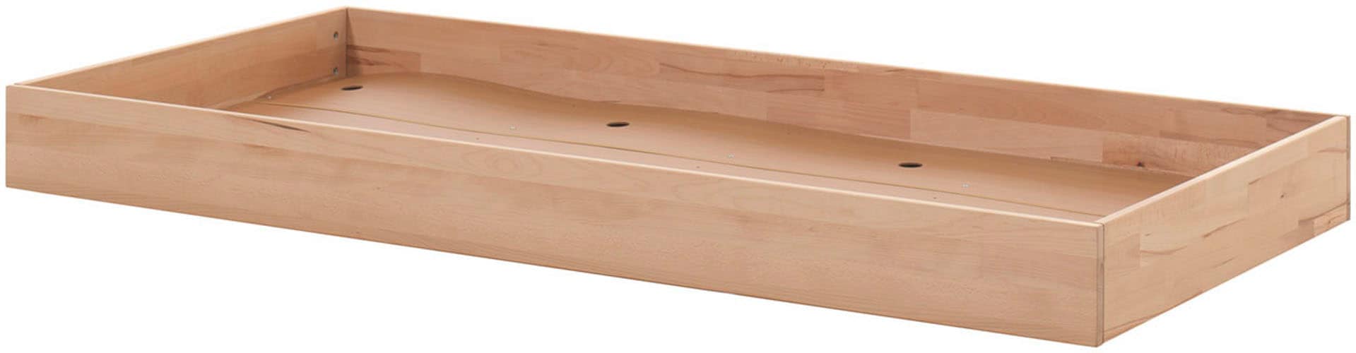 Vipack Etagenbett »aus massiver Buche, natur lackiert, Leiter mit Haltegriffen oben« sehr stabil und standfest gebaut, inkl. Rolllattenroste,  wahlweise mit Bettschublade oder zusätzlichem Rausfallschutz unten