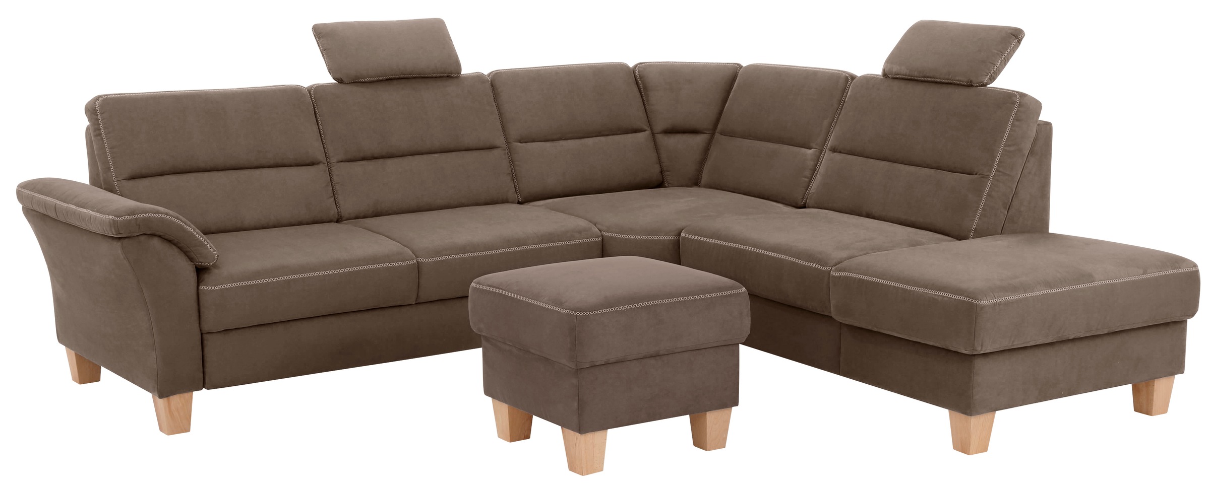 Home affaire Ecksofa »Soleo L-Form«, komfortabel durch Trapezecke mit Relax günstig online kaufen