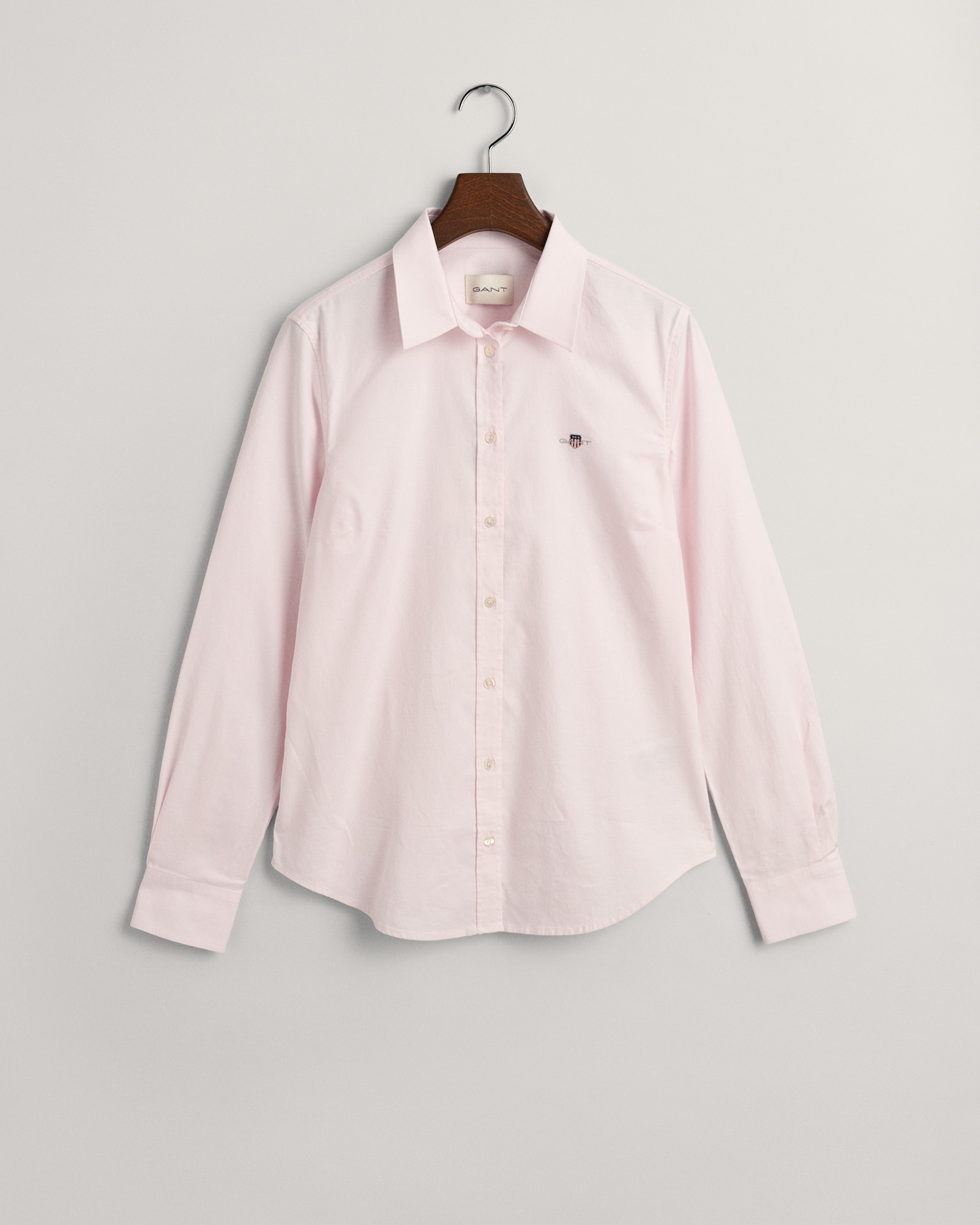 Gant Langarmbluse »New Slim Stretch Oxford Blouse« für bequemen Sitz u. Bewegungsfreiheit, New Slim Stretch, bügelfrei