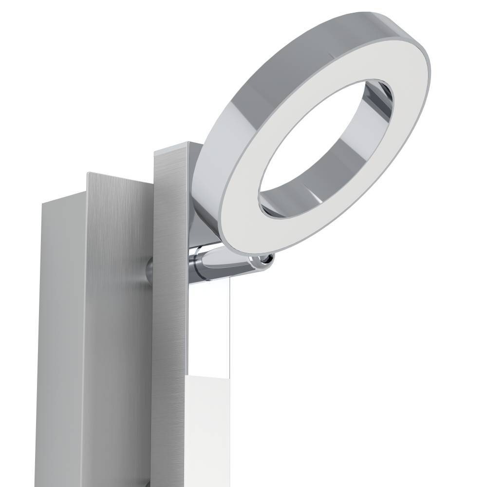EGLO LED Wandleuchte »CARDILLIO 1 Deckenlampe, Chrom, 1 flammig, schwenkbare Lampenköpfe«, 2 flammig, Leuchtmittel LED-Board | LED fest integriert, Spot, warmweißes Licht, Wohnzimmer, Esszimmer, Küche, Flur, 22,5x6,5cm