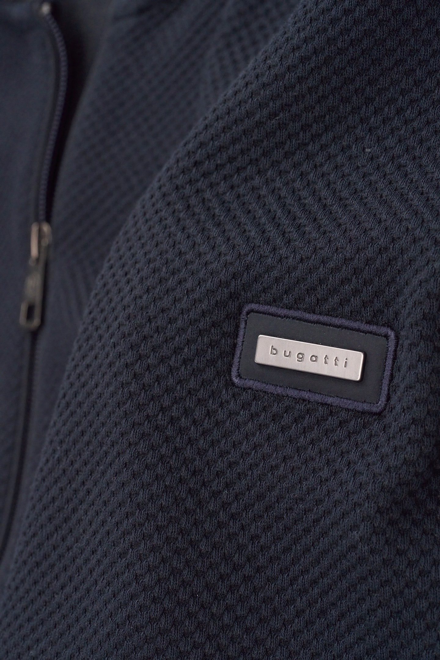 bugatti Sweatjacke, mit Collegekragen