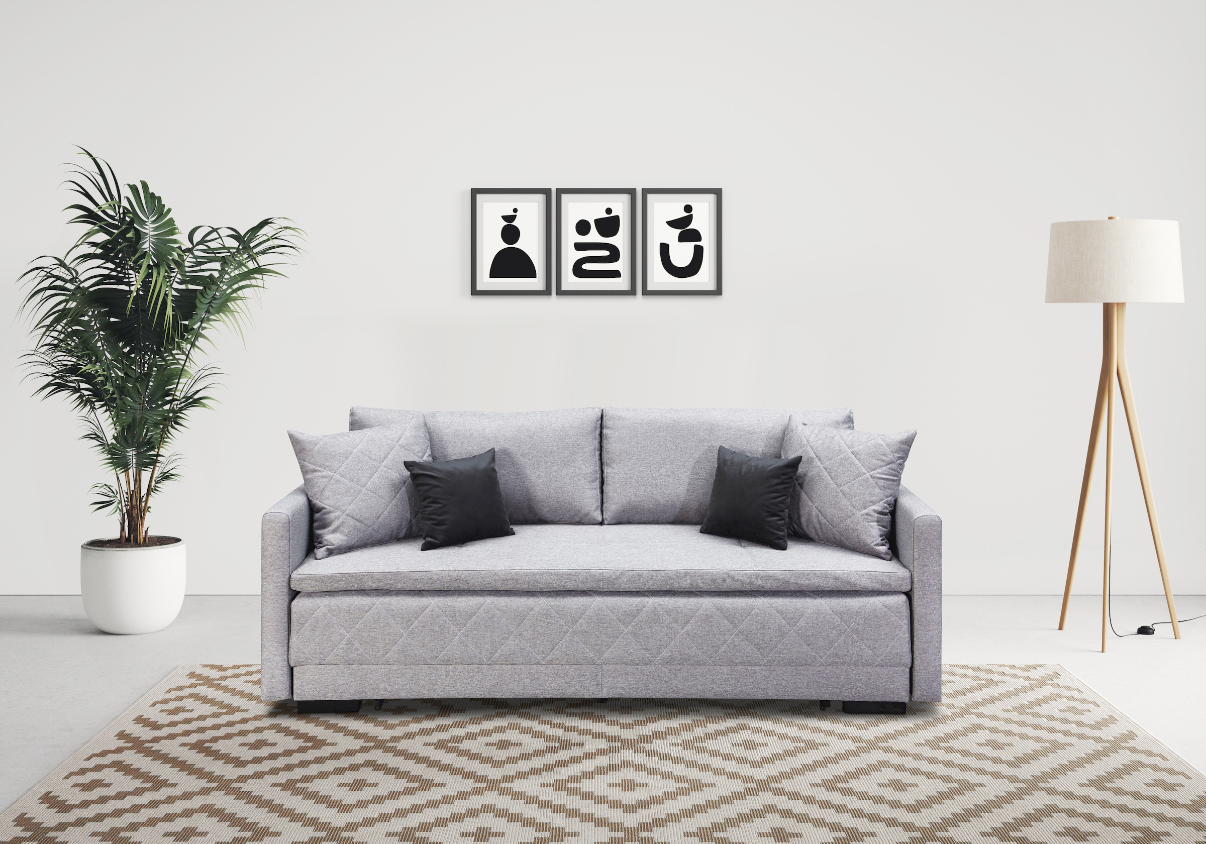 Home affaire Schlafsofa »Potsdam« mit Boxspringaufbau, Bettfunktion & Bettk günstig online kaufen