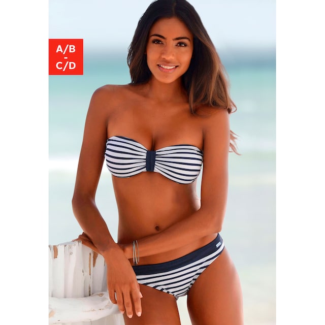 Venice Beach Bandeau-Bikini-Top »Summer«, mit kontrastfarbener Schlaufe  bequem kaufen