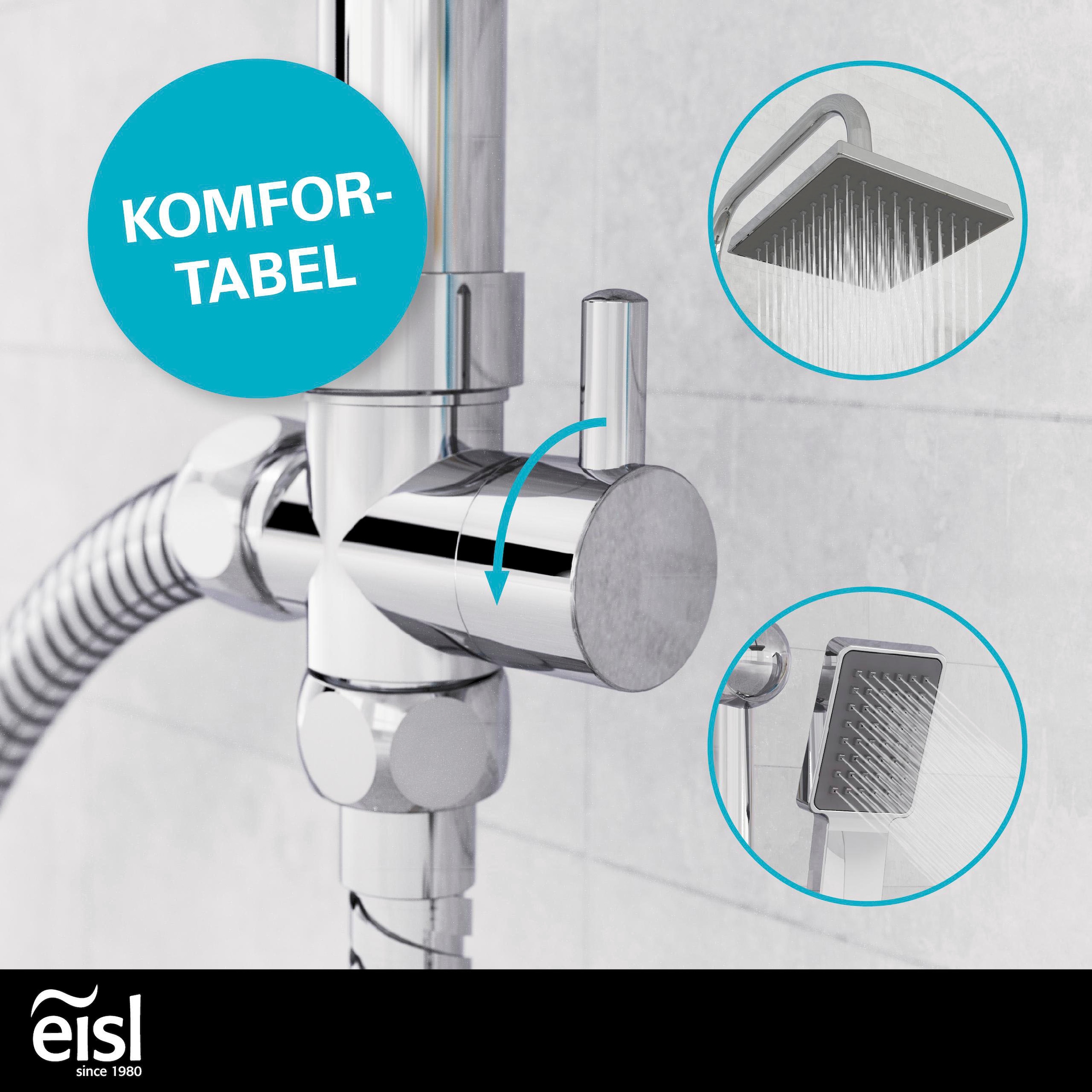 Schütte Brausegarnitur »EASY ENERGY« höhenverstellbar, Antikalk, Edelstahl