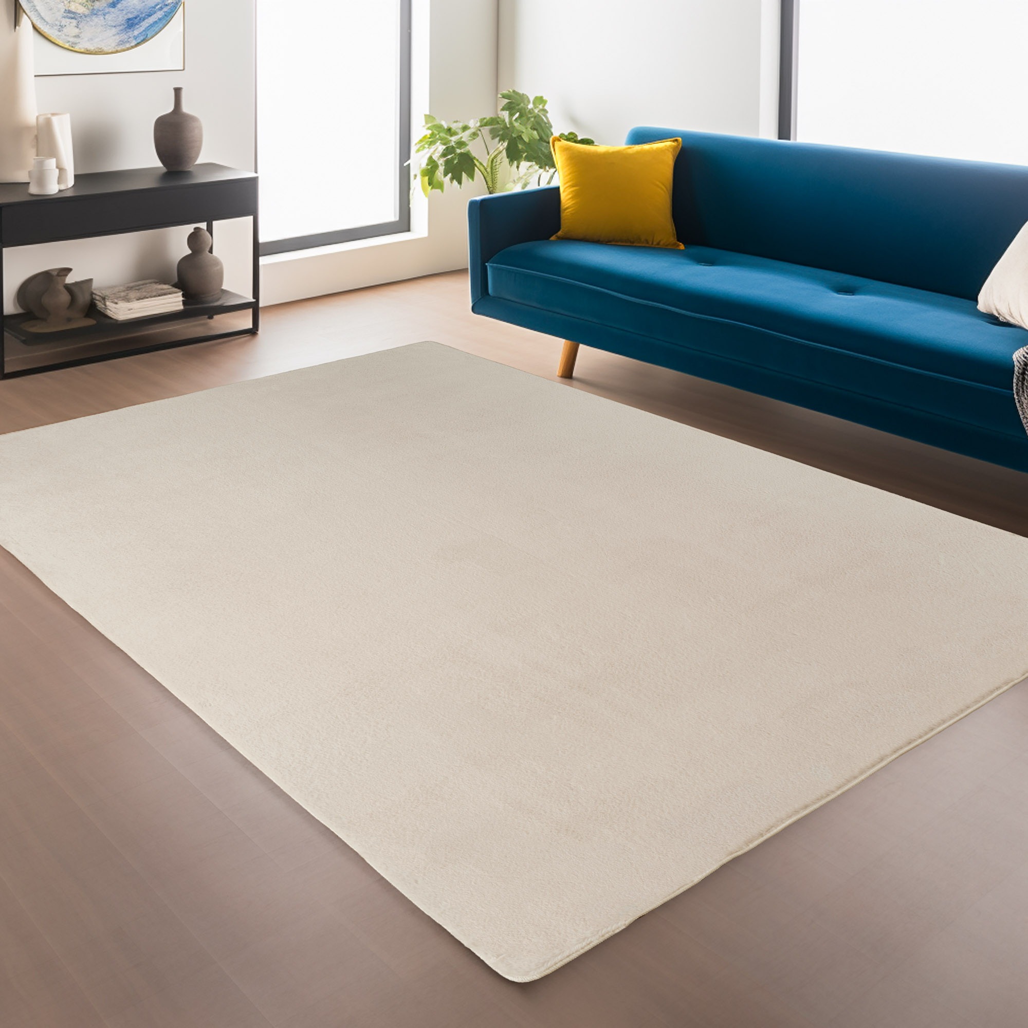 Ayyildiz Teppiche Teppich »Joy 1400« Rechteckig 11 Mm Höhe Auch Läufer, Uni Kurzflor, Wohnzimmer, Kinderzimmer