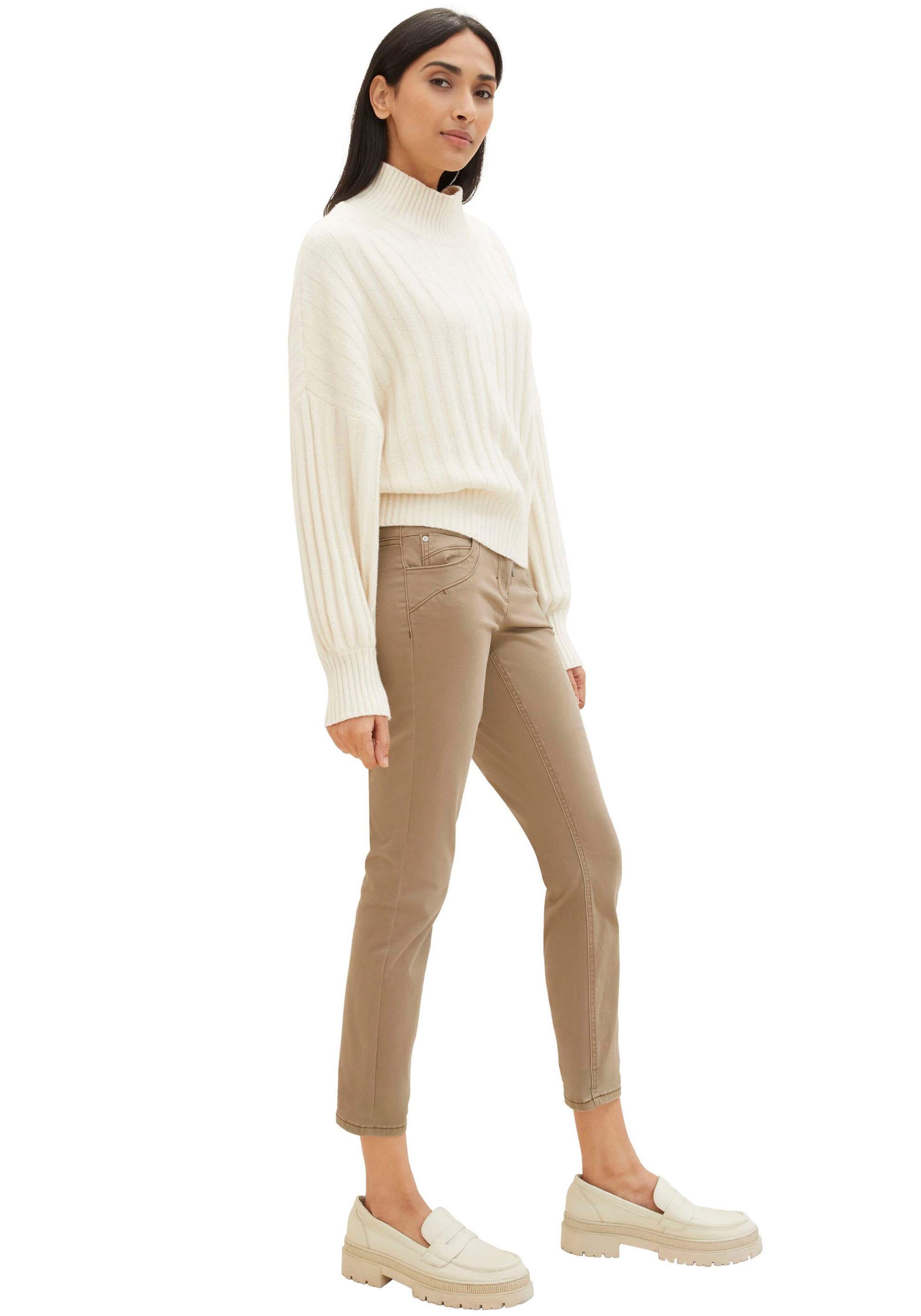 TOM TAILOR 7/8-Hose »Tapered«  mit Bindeband am Bündchen