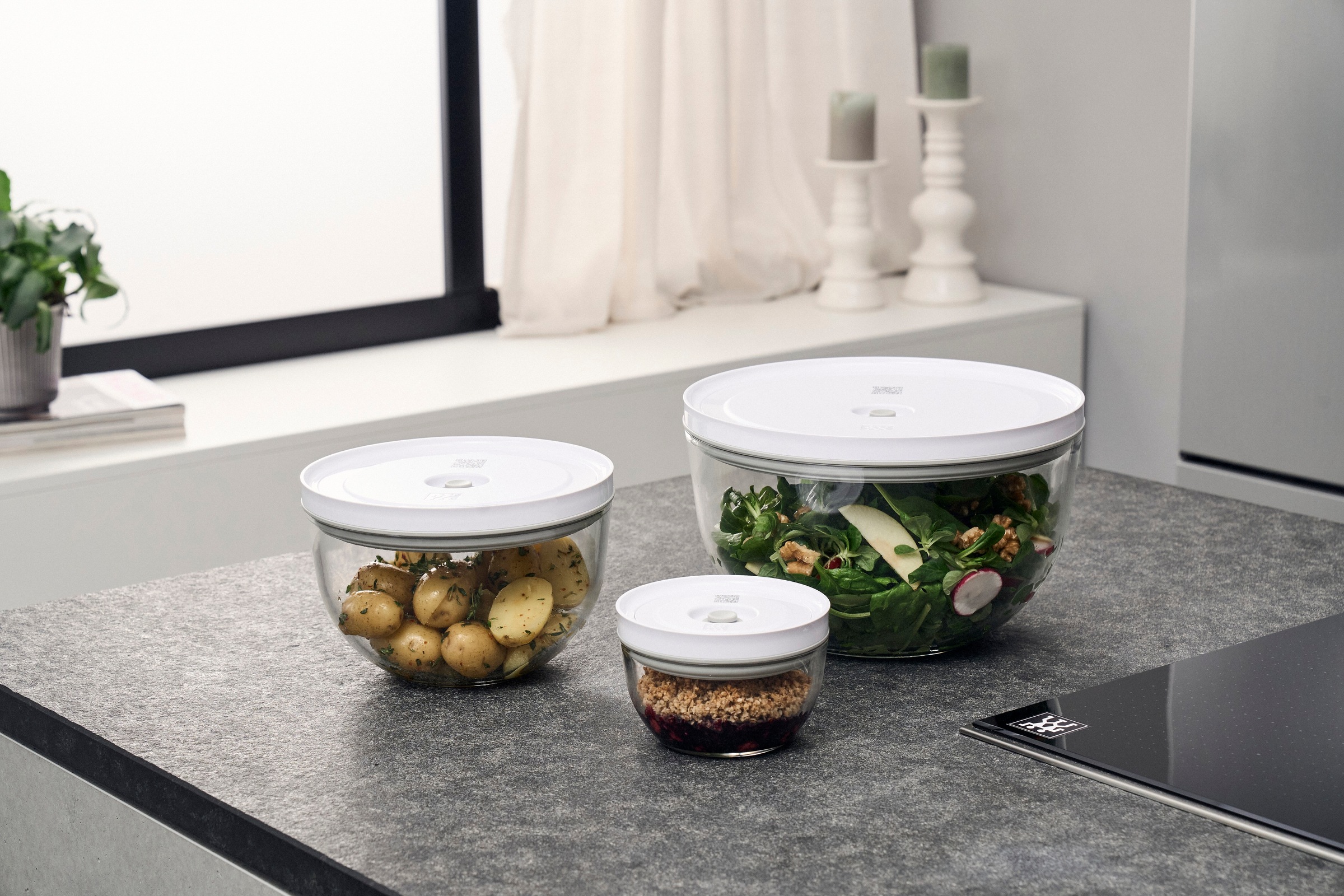 Zwilling Aufbewahrungssystem »Fresh & Save BOWLS«, (Set, 6 tlg., 1 Vakuumsc günstig online kaufen