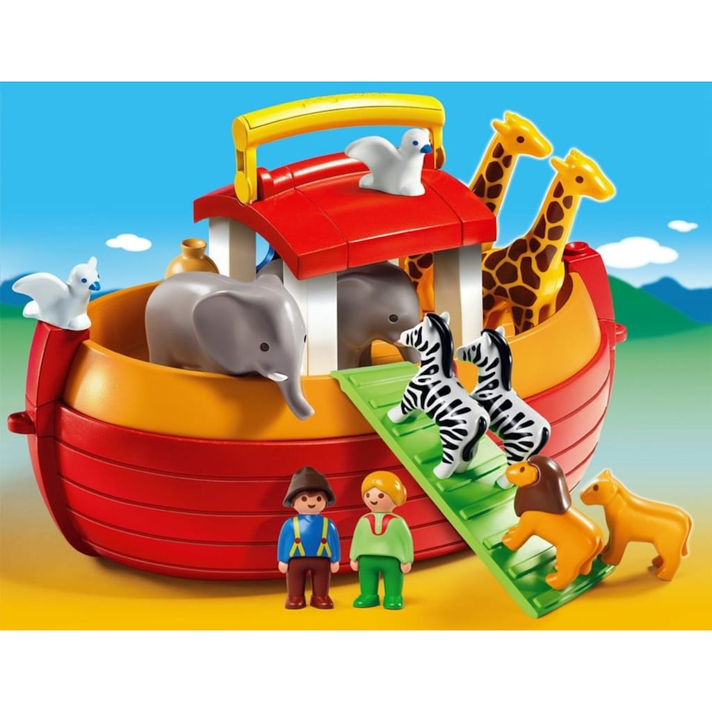 Playmobil® Konstruktions-Spielset »Meine Mitnehm-Arche Noah (6765), Playmobil 1-2-3«