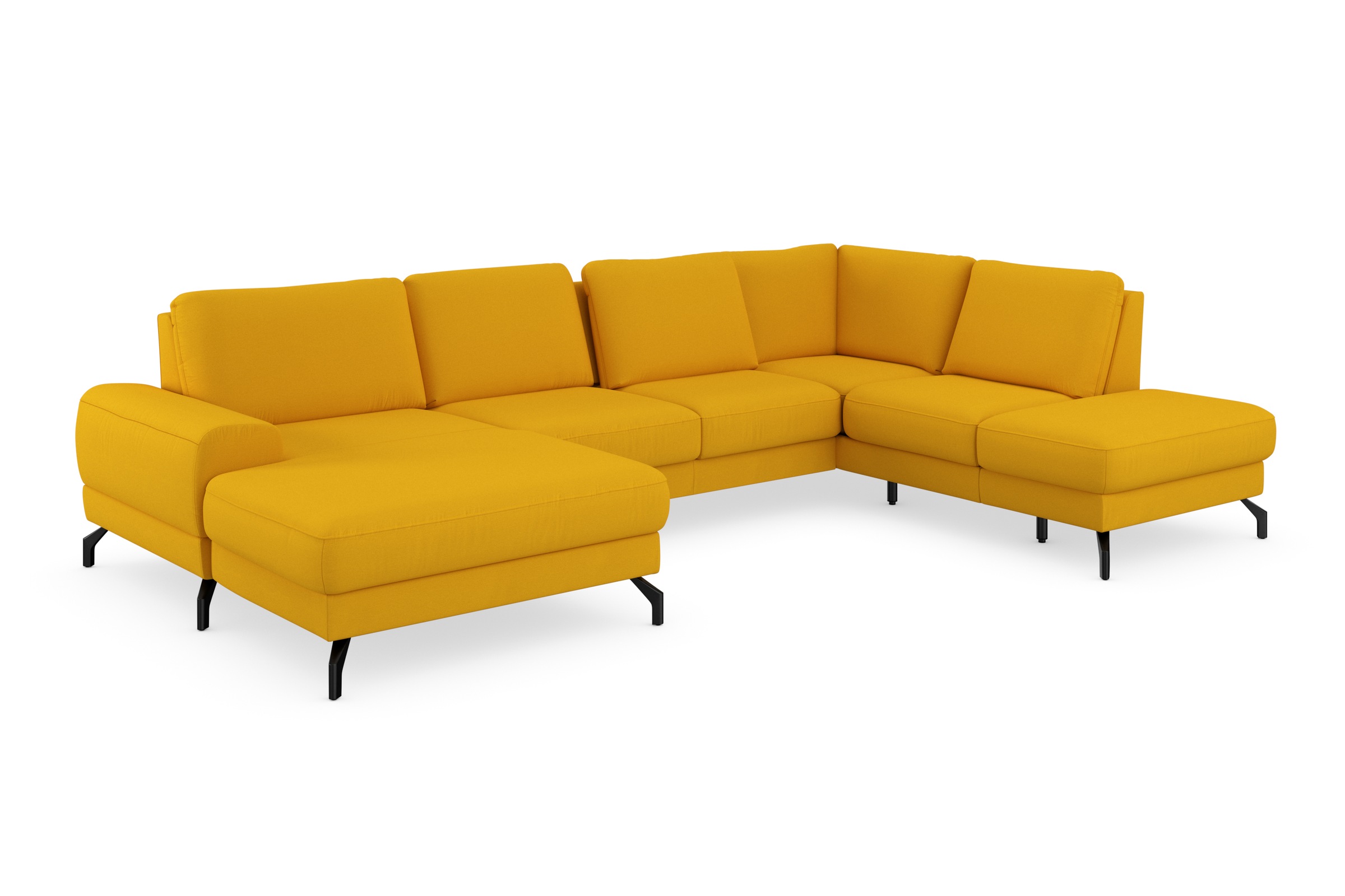 sit&more Wohnlandschaft »Cinturo U-Form«, inklusive Sitztiefenverstellung und Federkern, Sitzhöhe 45 cm