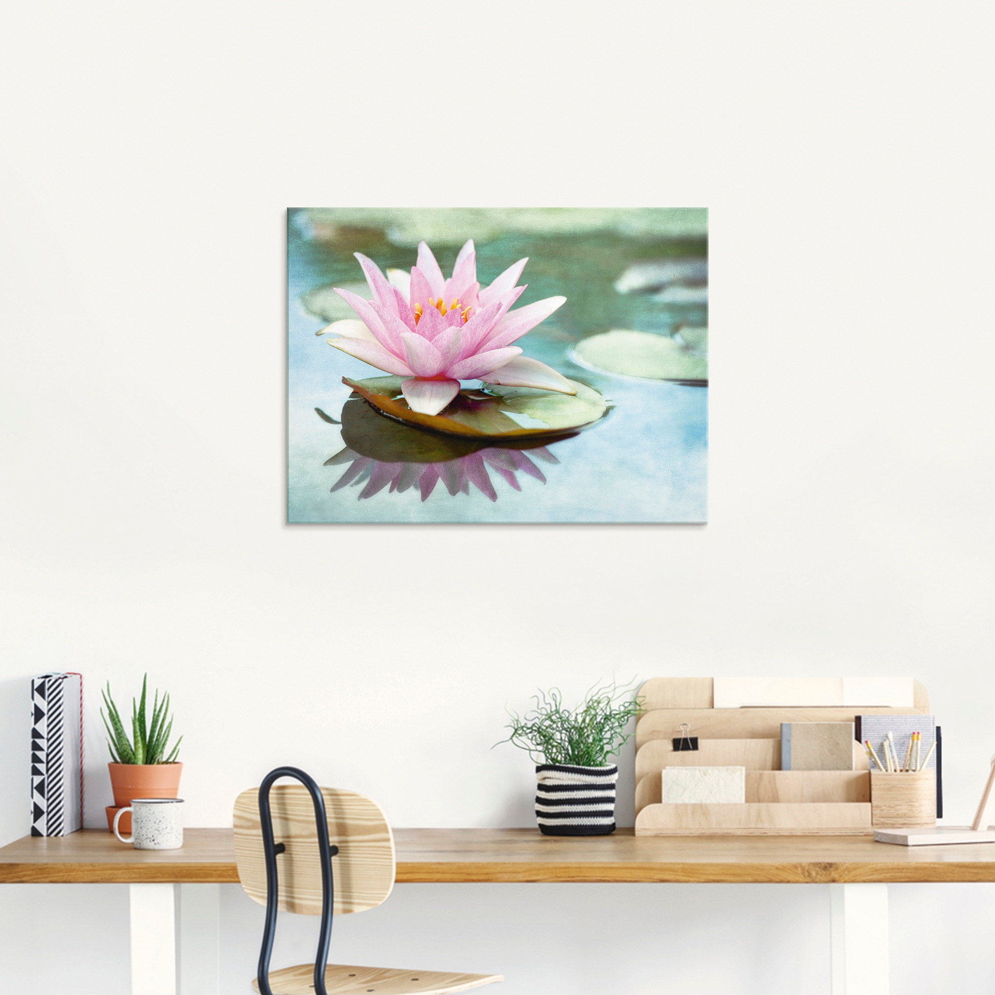 Artland Glasbild »Rosa Seerose« 1 Stk. tlg. in verschiedenen Größen günstig online kaufen