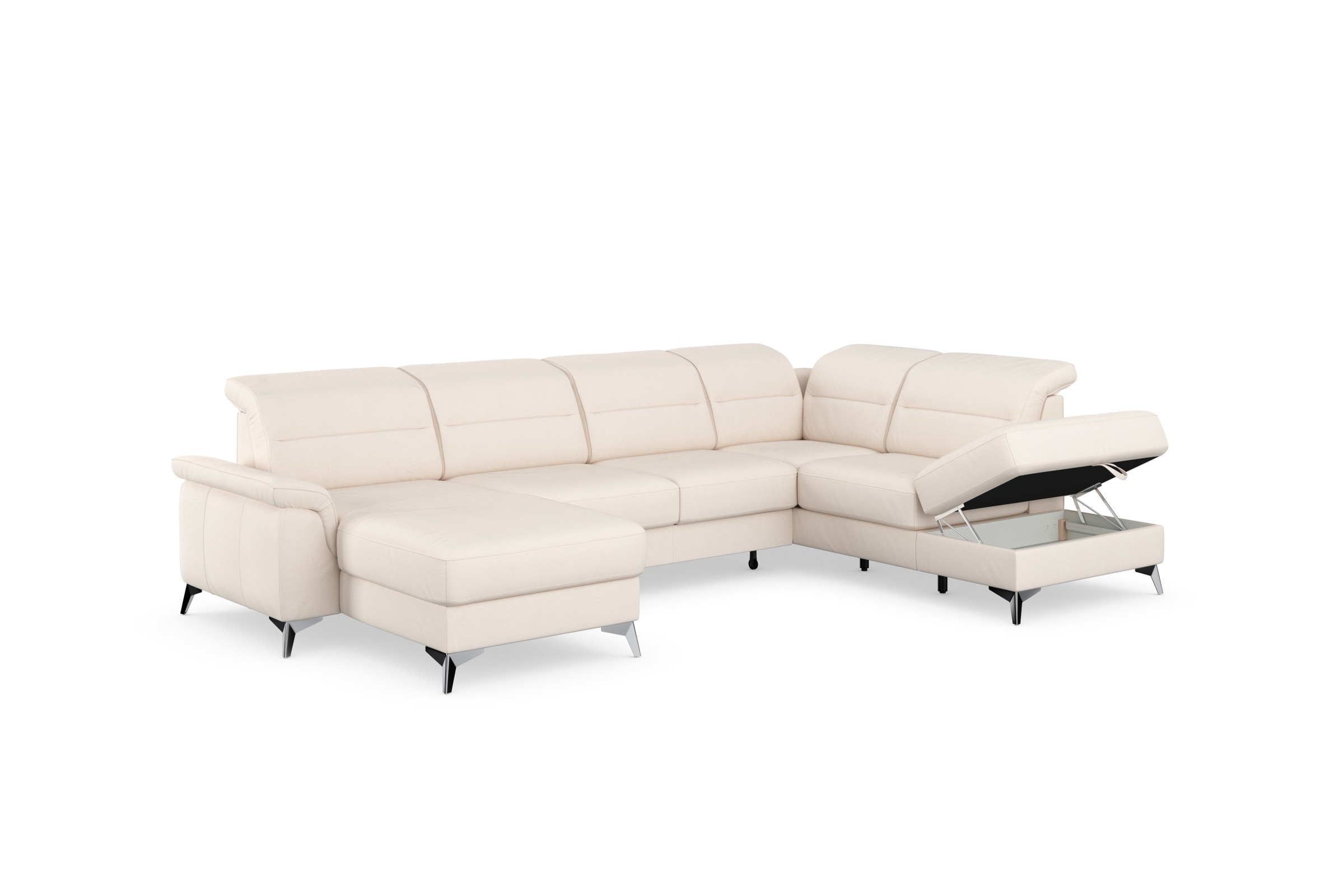 sit&more Wohnlandschaft »Sinatra U-Form«, optional mit Kopfteilverstellung und Armteilfunktion etc.