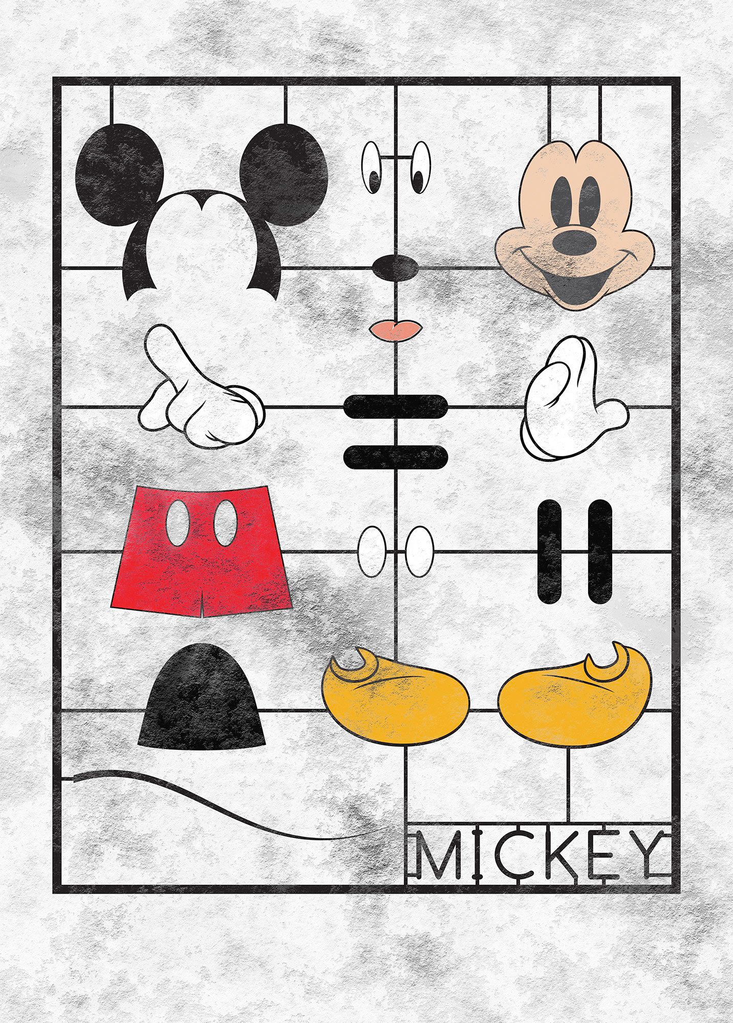 Komar Vliestapete »Mickey Kit«, 200x280 cm (Breite x Höhe) günstig online kaufen