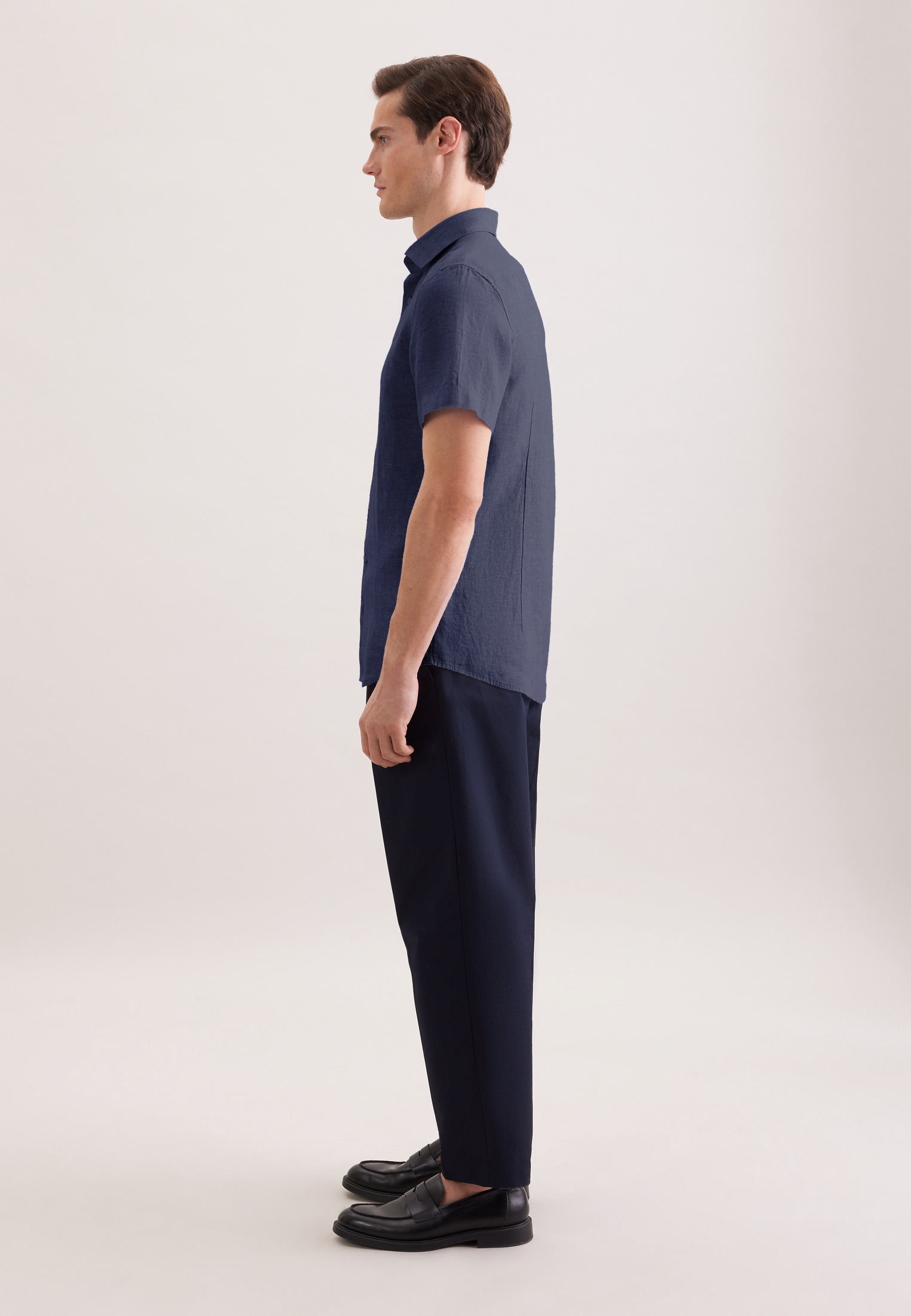 seidensticker Leinenhemd »Schwarze Rose« Slim 1/2 Kentkragen Uni