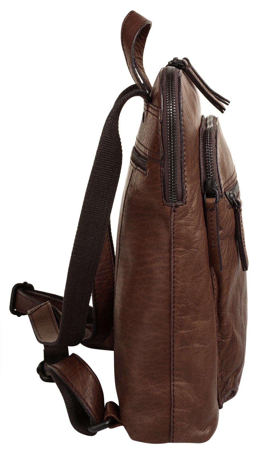 Sansibar Laptoprucksack, echt Leder