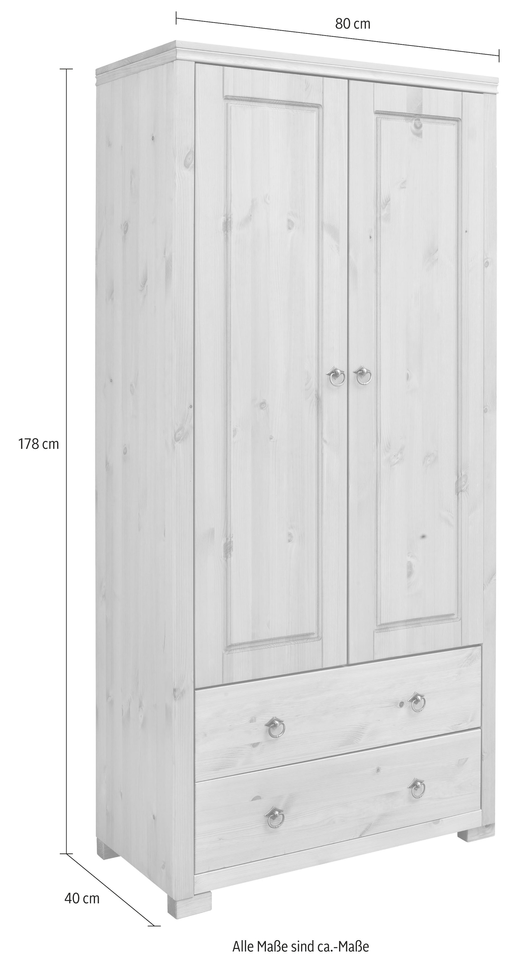Home affaire Kleiderschrank »Gotland«, Höhe 178 cm, mit Holztüren jetzt im  %Sale
