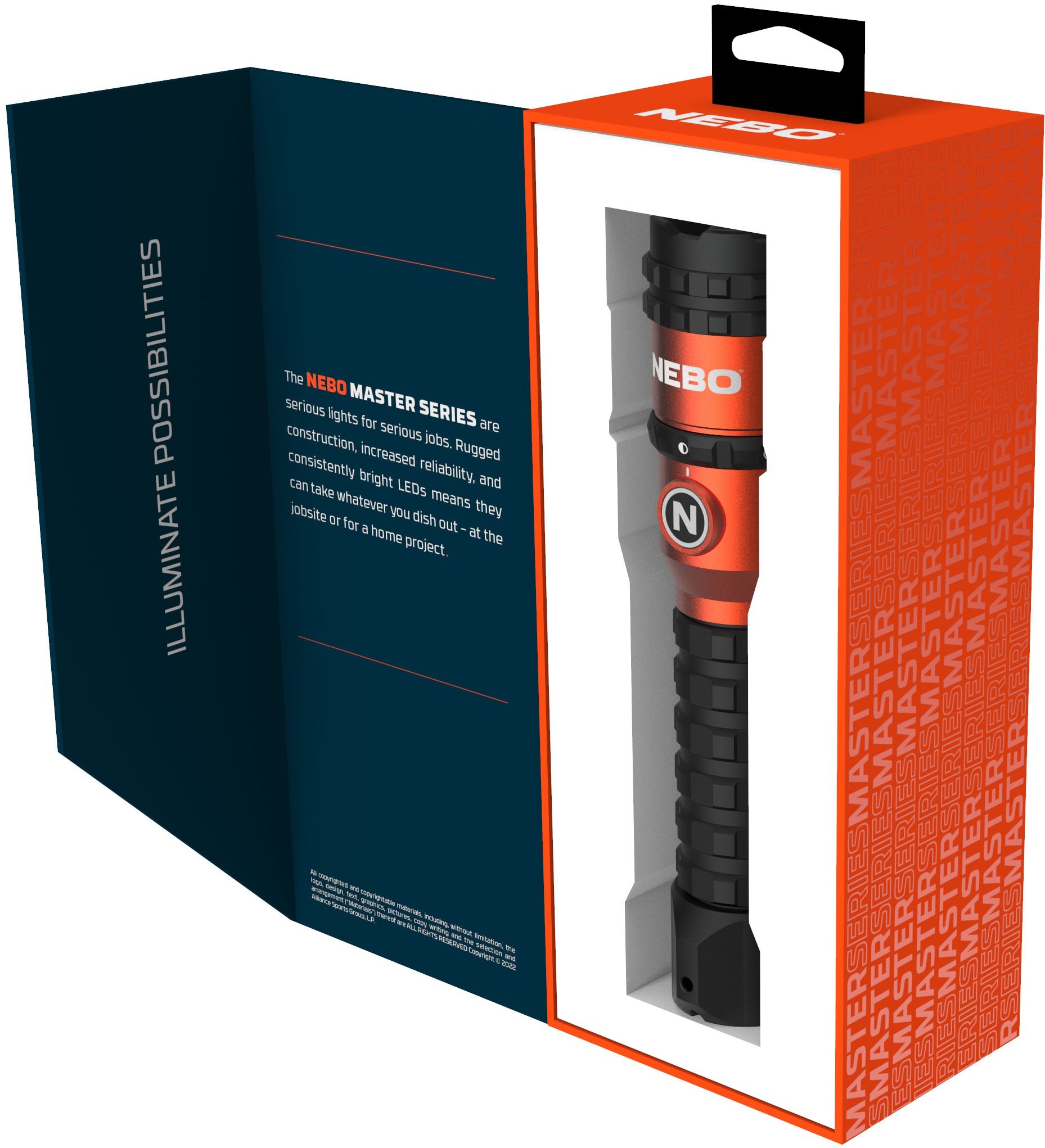 NEBO LED Taschenlampe »Nebo Master Series FL3000« Set, Taschenlampe inkl. Ladekabel, 2 Stk. tlg.