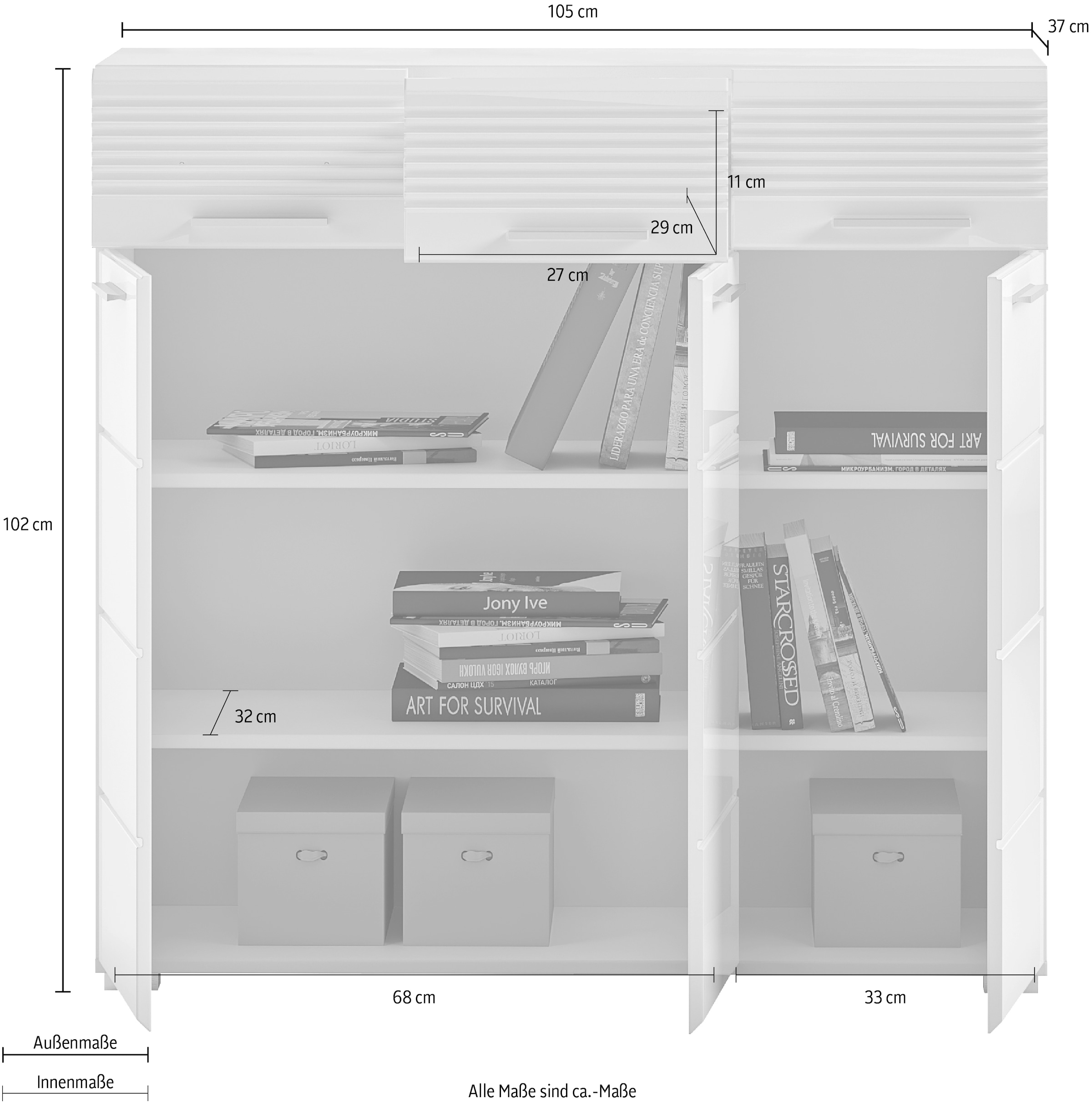 INOSIGN Highboard »Malmö«