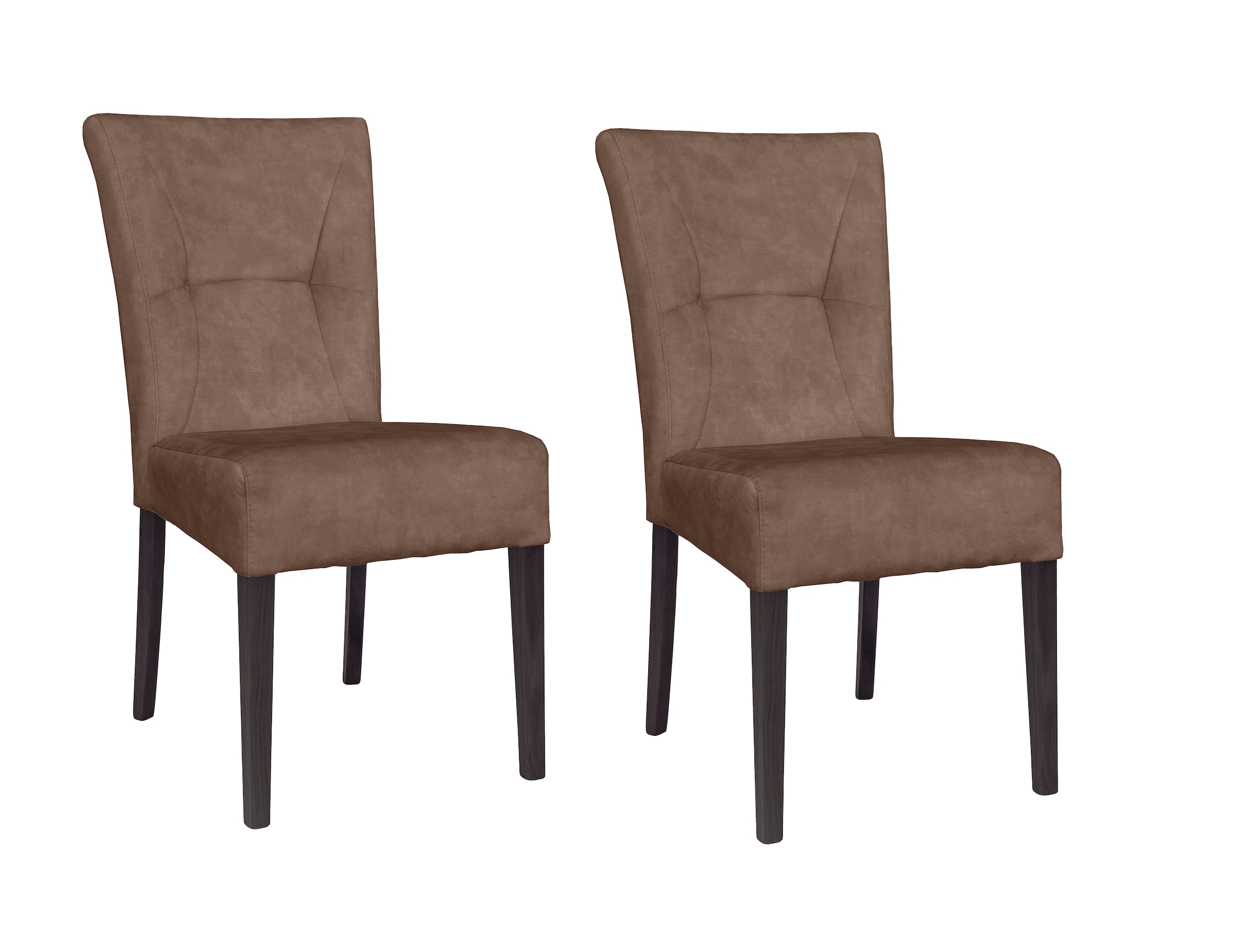 Home affaire 4-Fußstuhl »Henry« (Set) 2 Stk. Samtvelours Sitz und Rücken ge günstig online kaufen