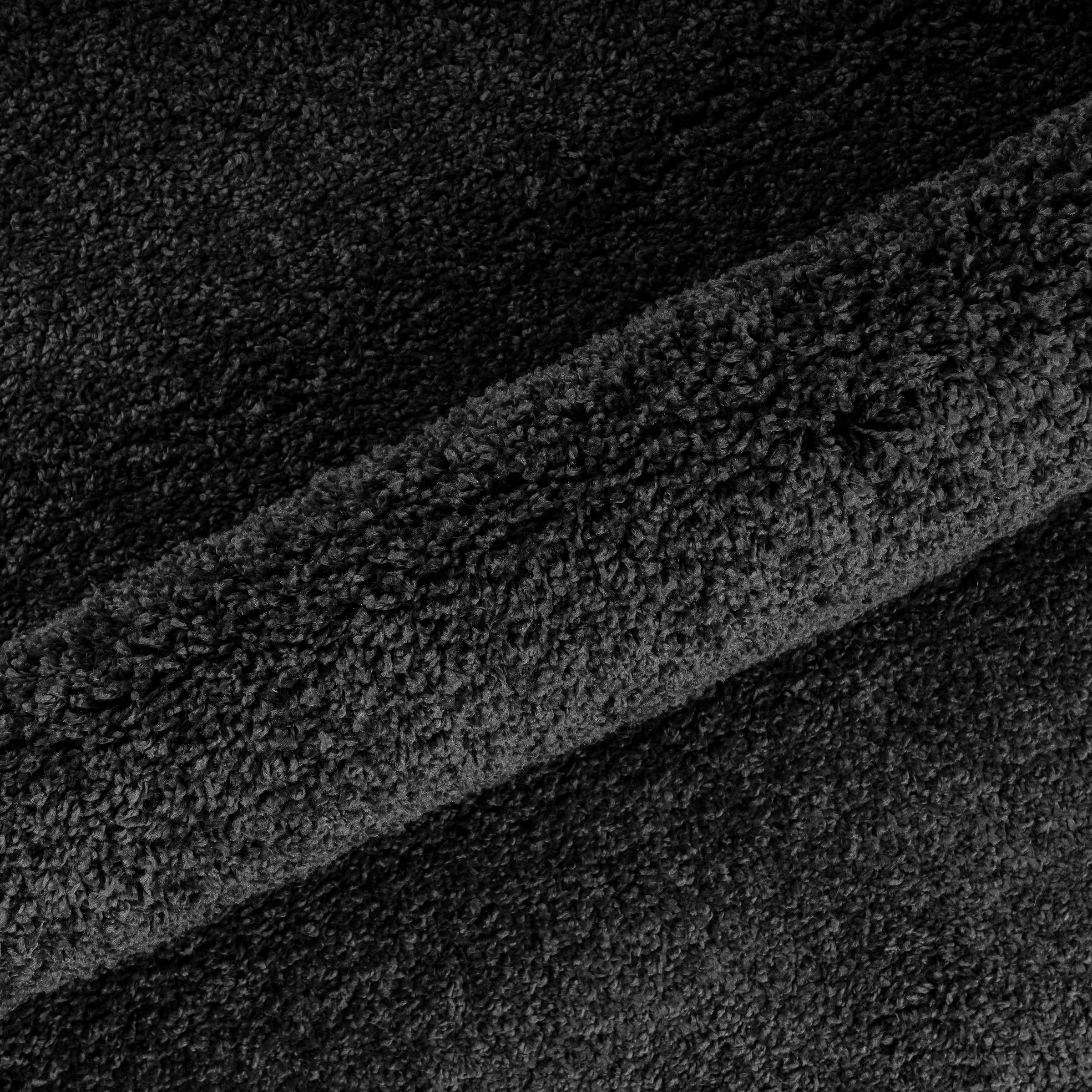 my home Teppich »Shaggy 30«, rund, 30 mm Höhe, Teppich in Uni-Farben, besonders weich und kuschelig