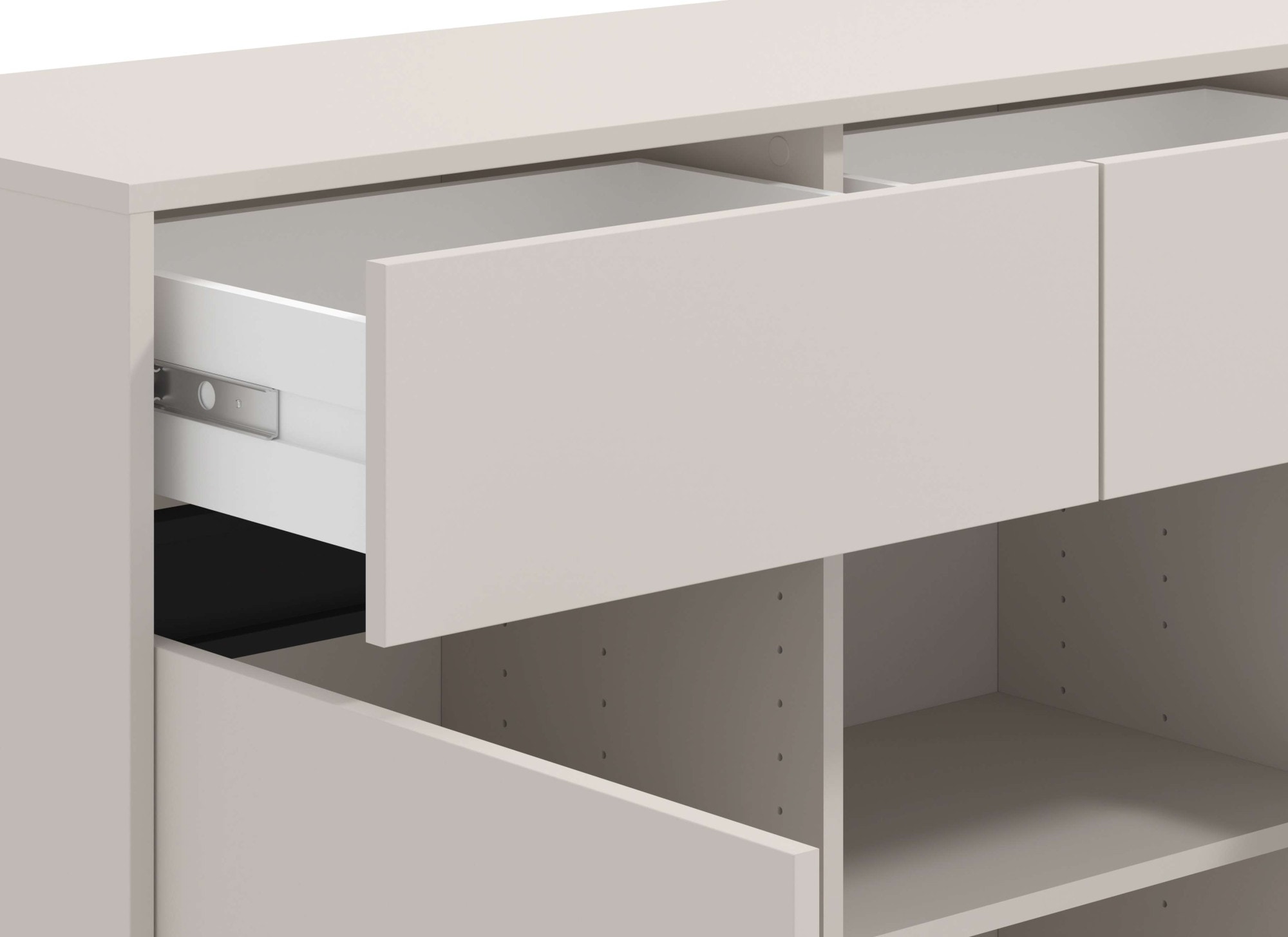 INOSIGN Sideboard »Marron, Kommode, vielseitig einsetzbar«, Breite 157 cm, mit 3 Schubladen, hinter je Tür 2 Fächer