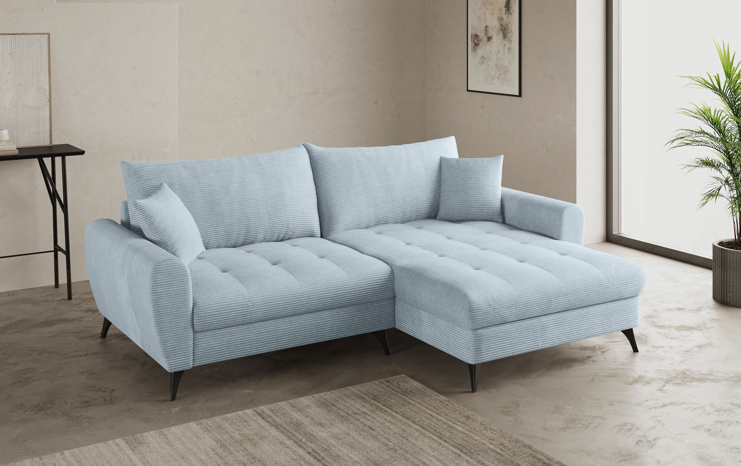 Mr. Couch Ecksofa »Blackburn II, L-Form«, Mit Kaltschaumpolsterung bis 140 kg belastbar