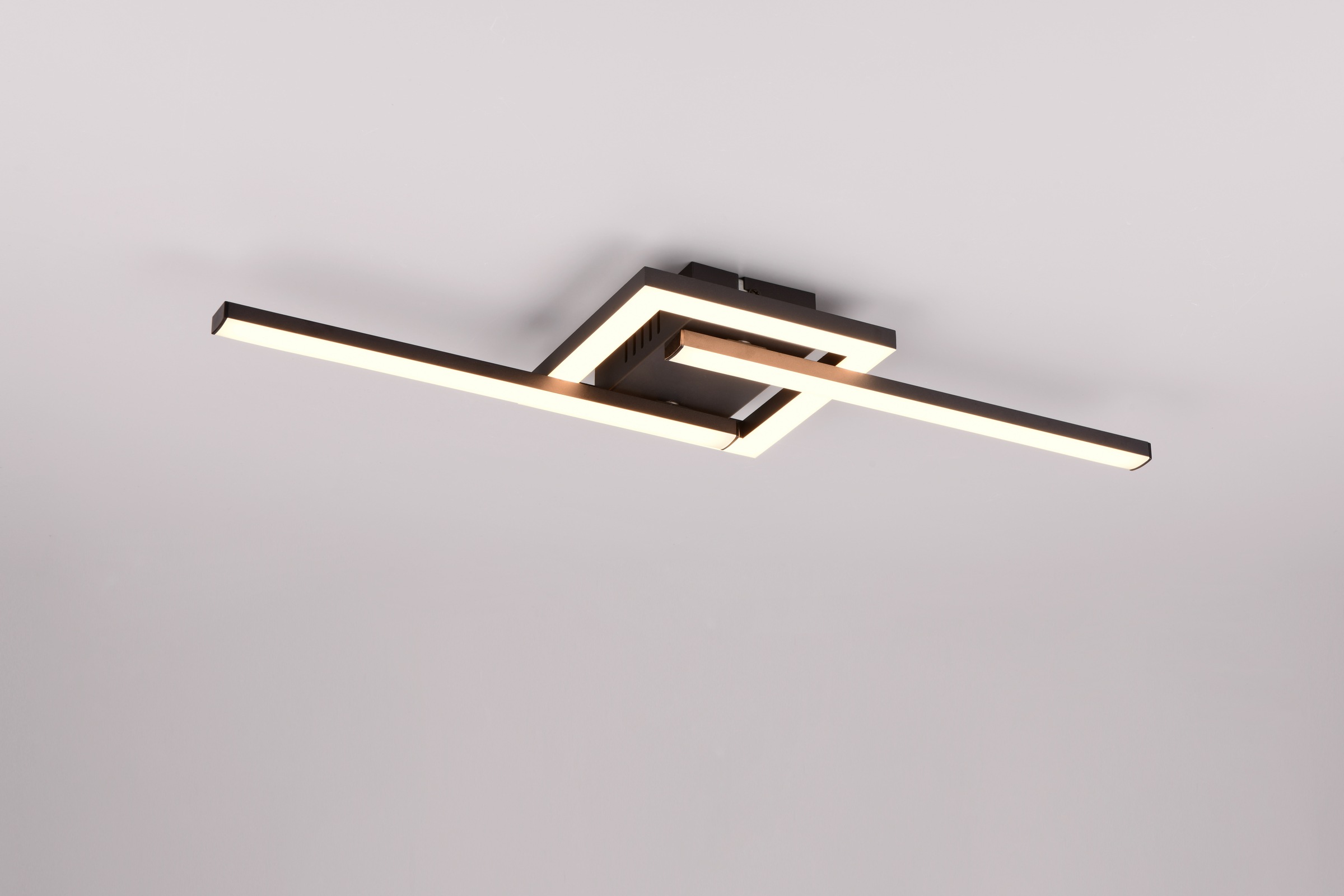 my home LED Deckenleuchte »DAVINIA, als Deckenlampe oder Wandlampe mögl, LED Stäbe schwenkbar«, 1 flammig, Leuchtmittel LED-Board | LED fest integriert, warmweiß 3000K 1860 Lumen 54x16 cm beweglich Flurlampe Wohnzimmerlampe