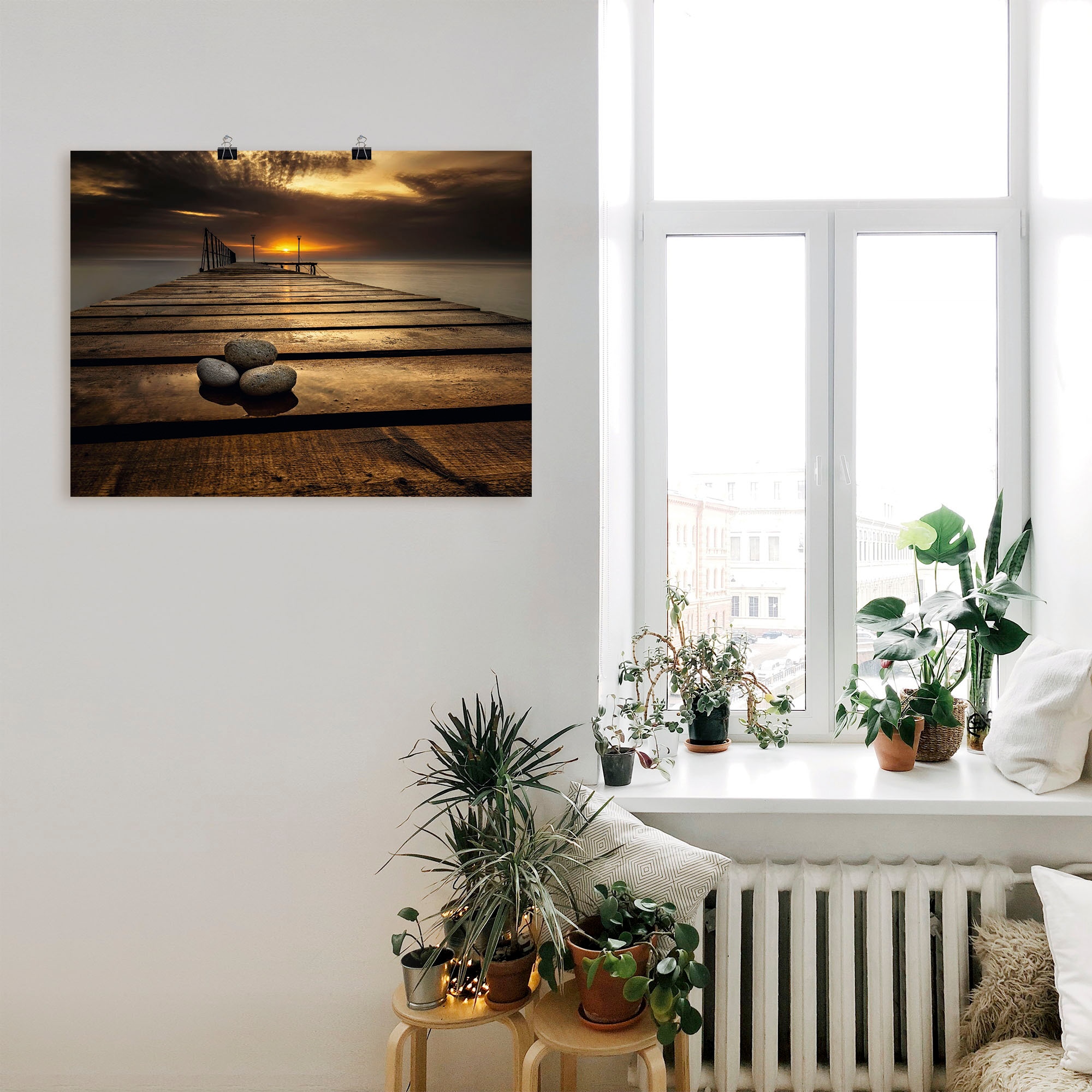 Artland Wandbild »Sonnenaufgang am Schwarzen Meer«, Sonnenaufgang & -unterg günstig online kaufen