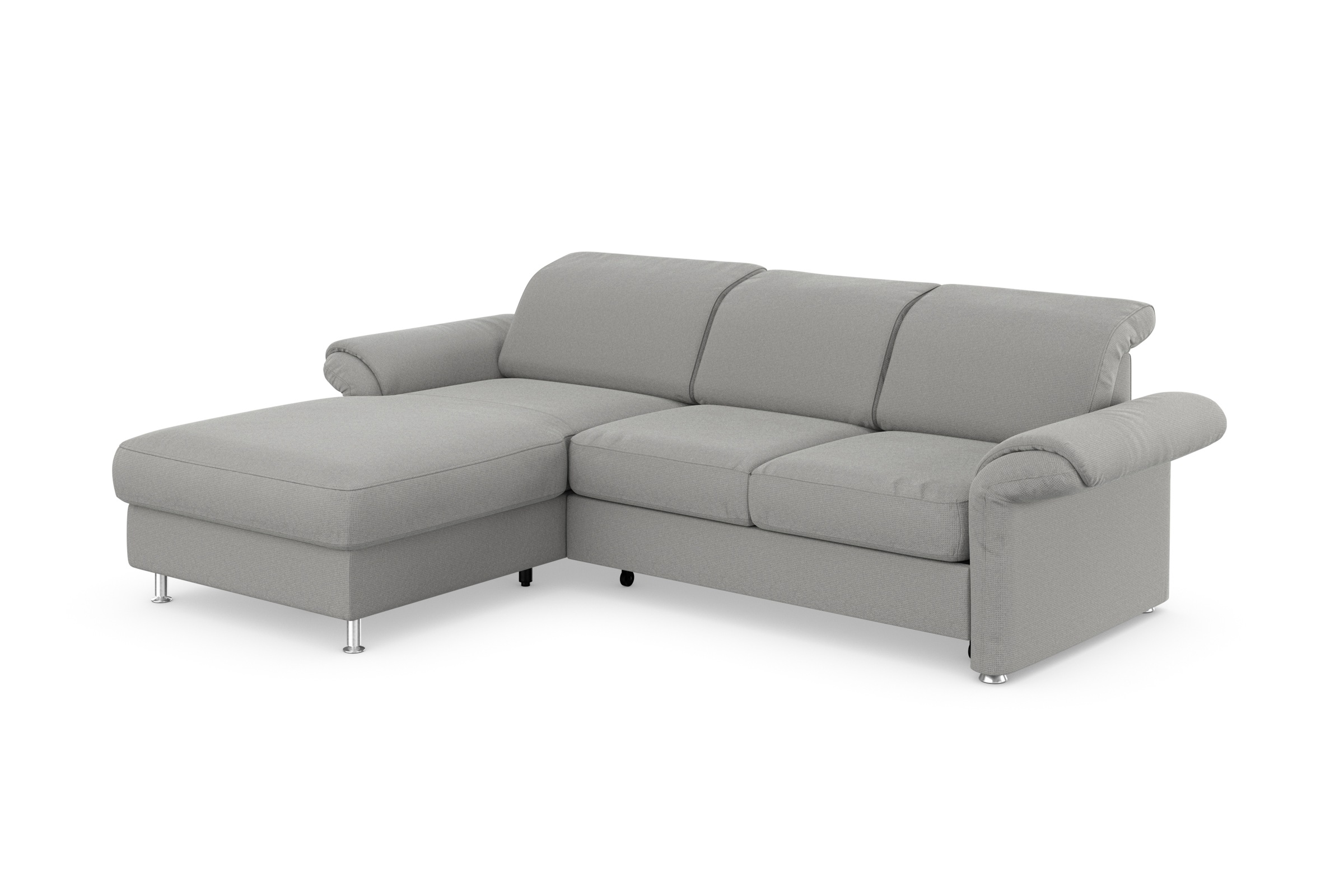 sit&more Ecksofa »Apulia L-Form«, wahlweise Bettfunktion, Bettkasten und Kopf- und Armteilverstellung