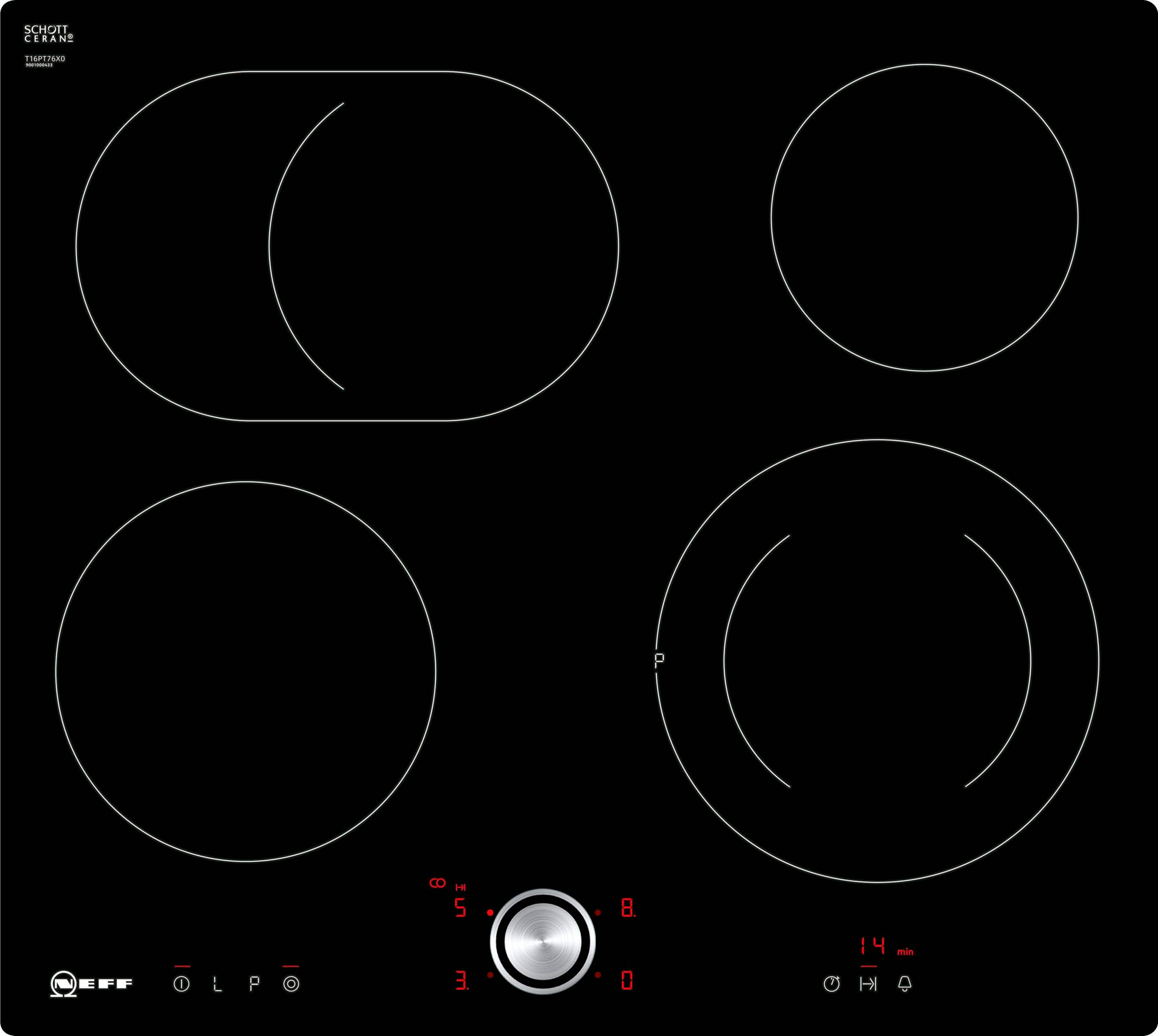 NEFF Elektro-Kochfeld von SCHOTT CERAN® »T16PT76X0«, mit intuitiver Twist Pad® Bedienung