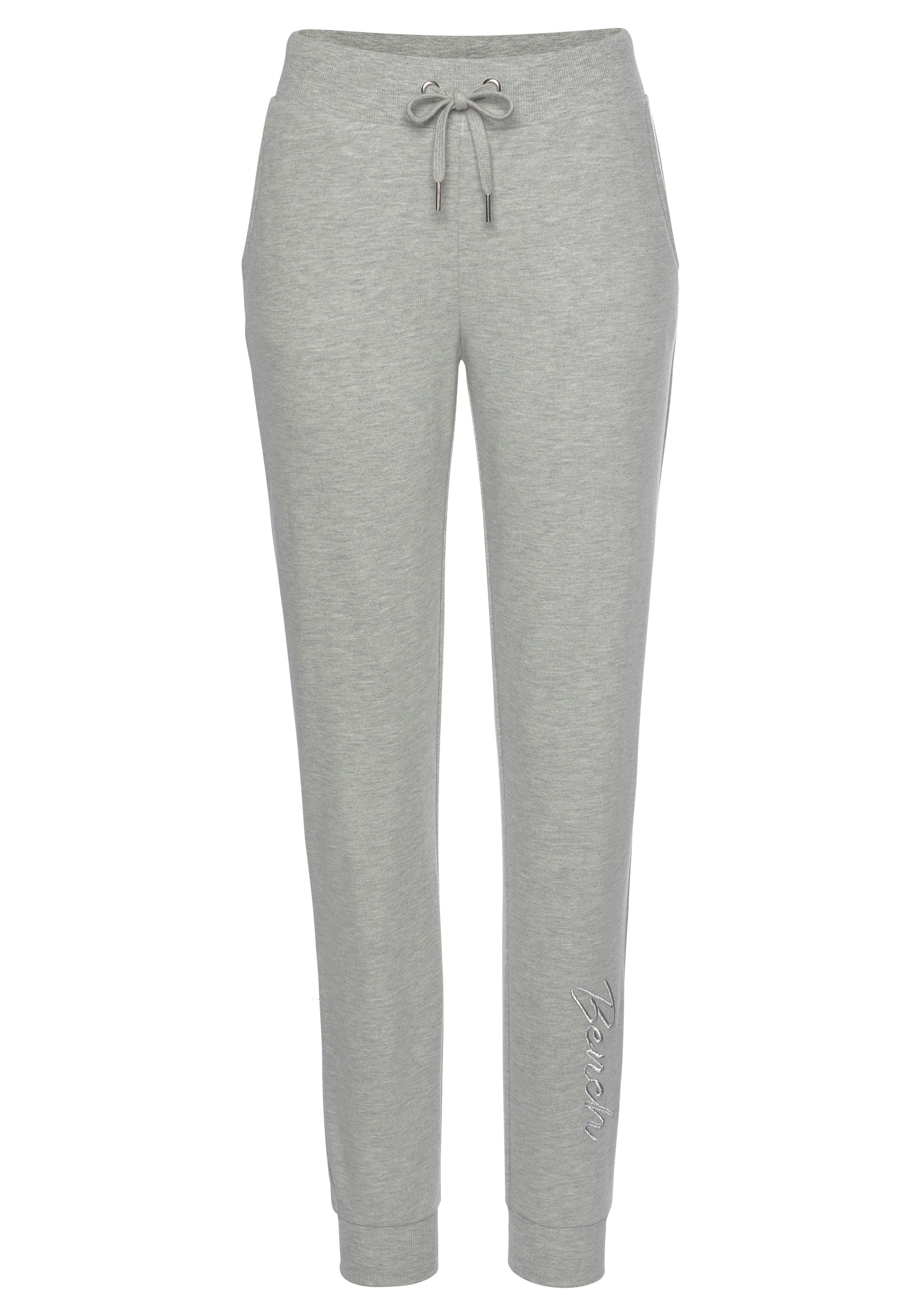 Bench. Loungewear glänzender online kaufen mit Logostickerei, Loungeanzug Relaxhose,