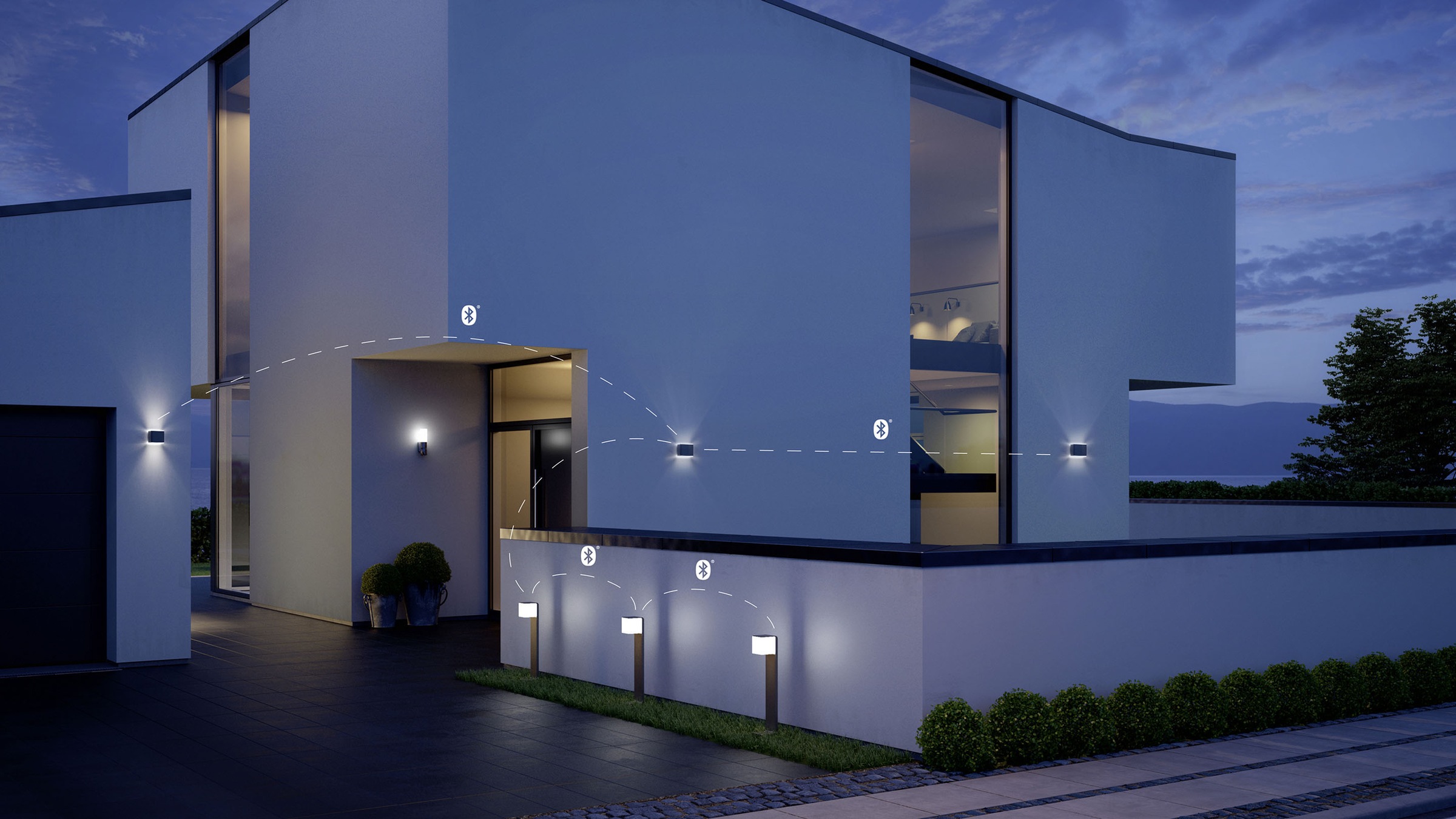 steinel LED Außen-Wandleuchte »L 840«, 2 flammig, Leuchtmittel LED-Board | LED fest integriert