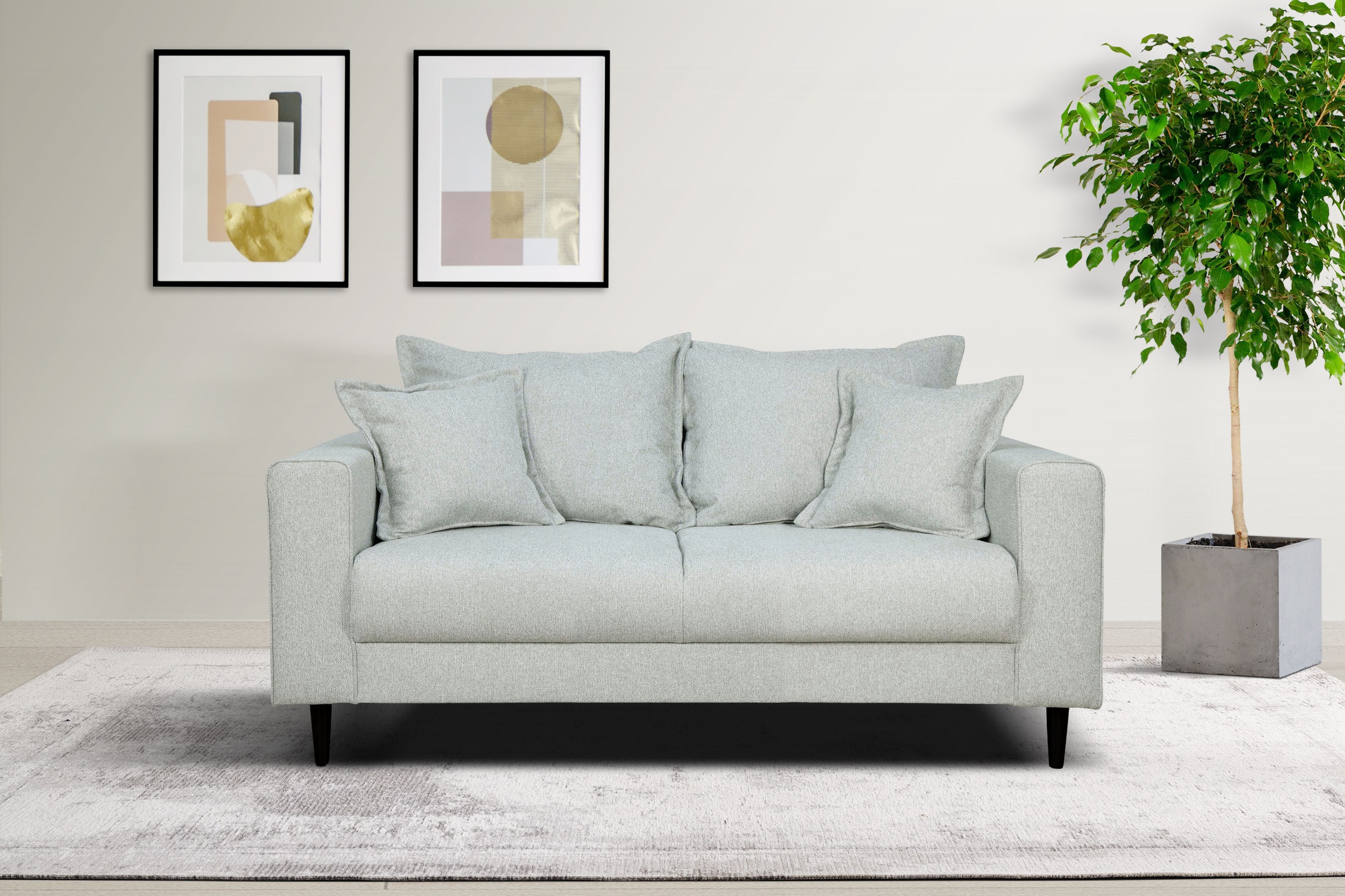 Home affaire 2-Sitzer "VEYRAS, hoher Sitzkomfort, Maße B/T/H: 162/84/76 cm" günstig online kaufen