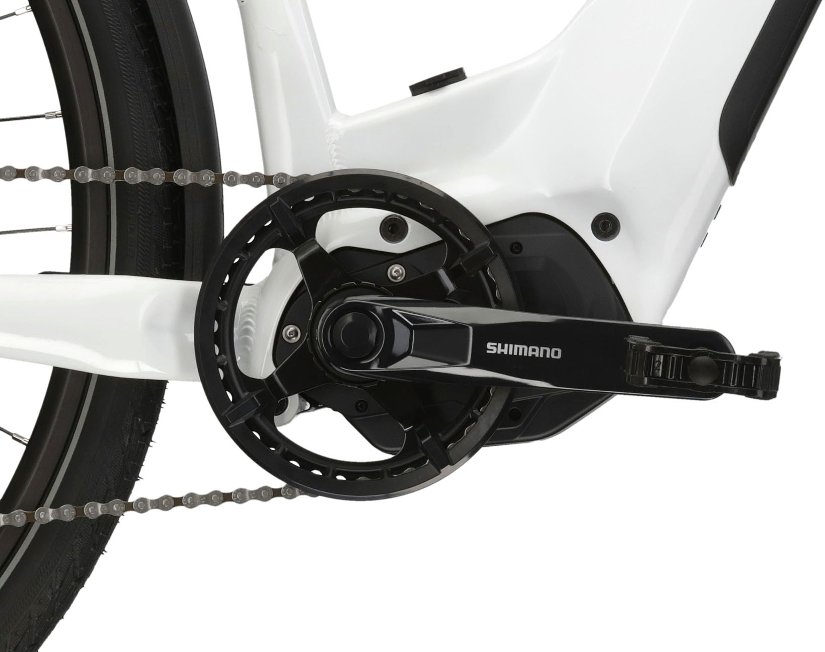Kross E-Bike »KROSS E-Trekkingrad Trans 5.0 28" weiß 9 Gänge«, 9 Gang, microSHIFT, ADVENT M619, Mittelmotor 250 W, Pedelec, Elektrofahrrad für Damen und Herren