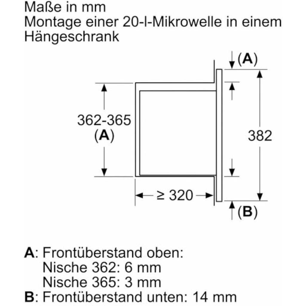 NEFF Einbau-Mikrowelle »HLAWG25S3«, Mikrowelle, 800 W