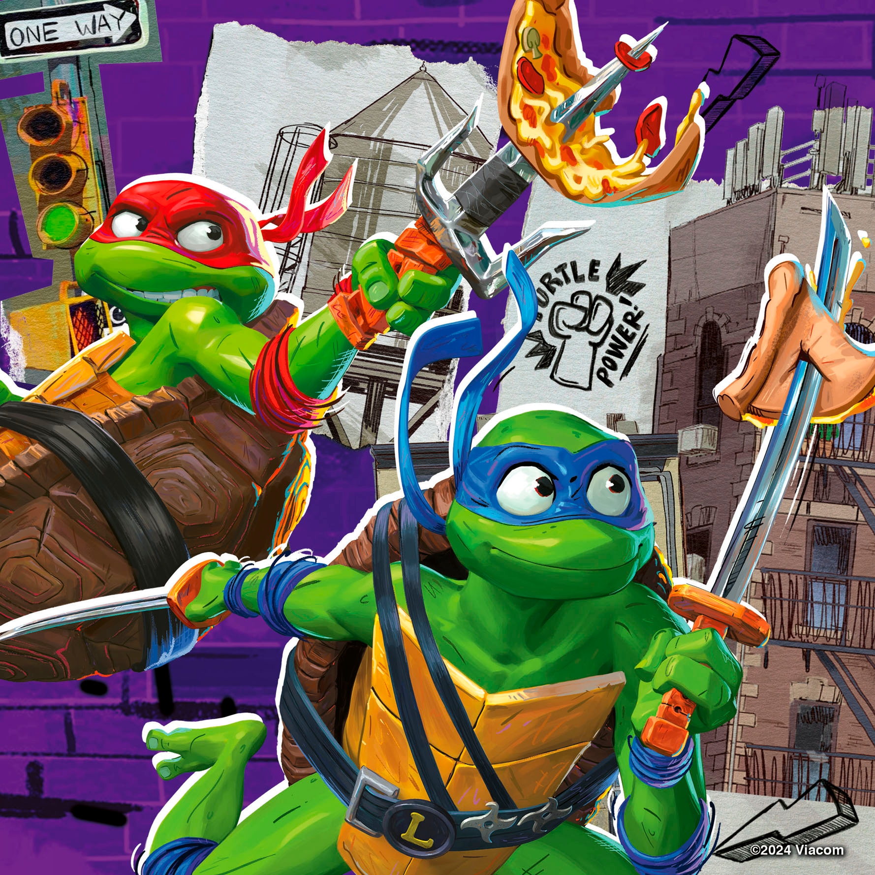Ravensburger Puzzle »Teenage Mutant Ninja Turtles, Ninja Turtles«, 3 x 49 Teile; Made in Europe; FSC® - schützt Wald - weltweit