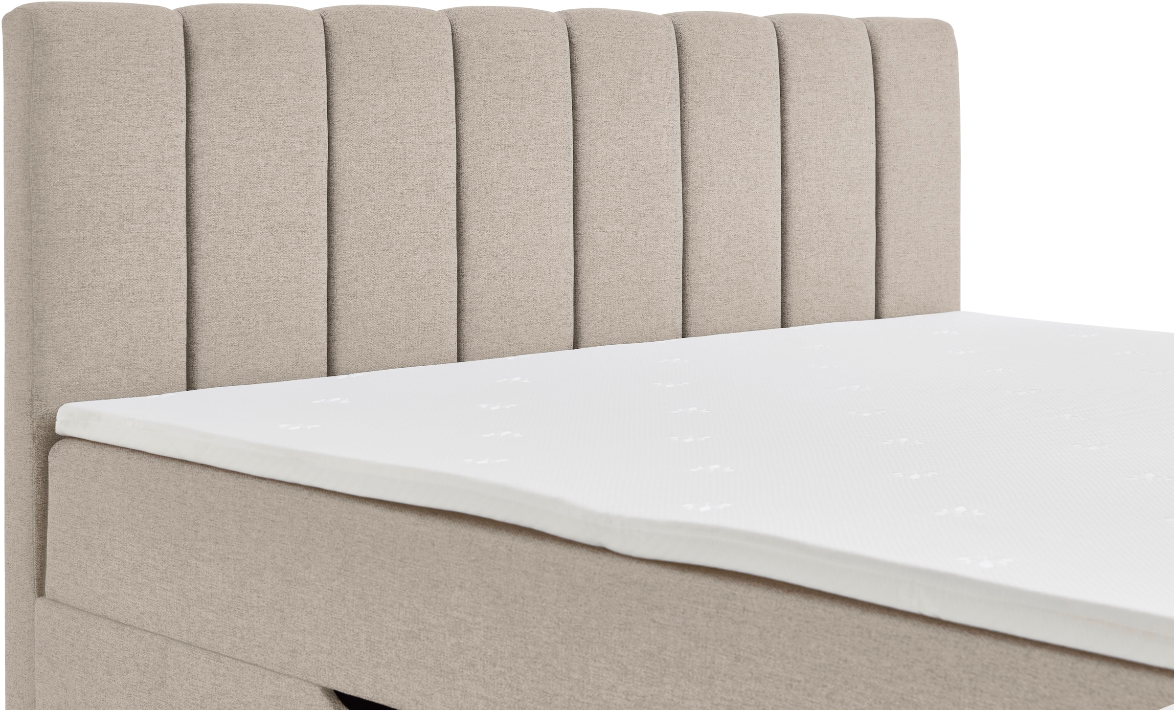 Home affaire Boxbett »Frappelle inkl. Bettkasten, erhältlich in der Größe 180x200cm, H3« inkl. PUR-Schaum-Topper