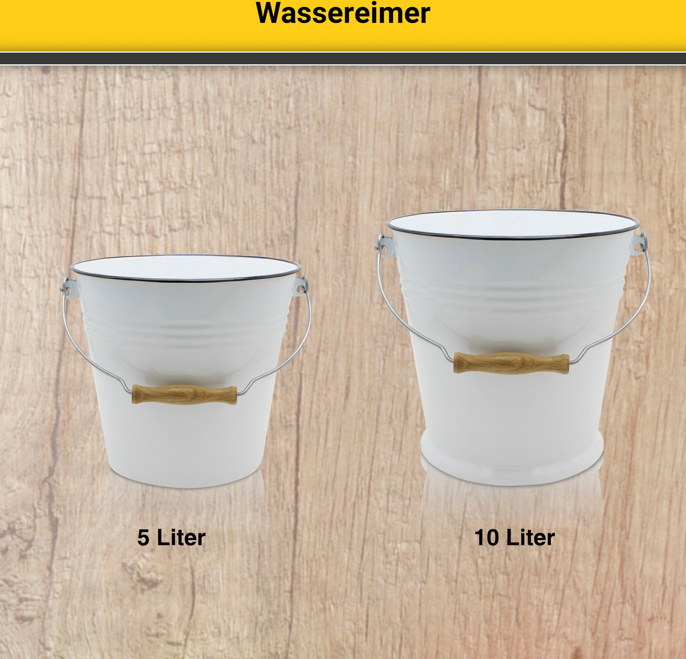 Krüger Putzeimer, (1 tlg.), Emaille, 10 Liter