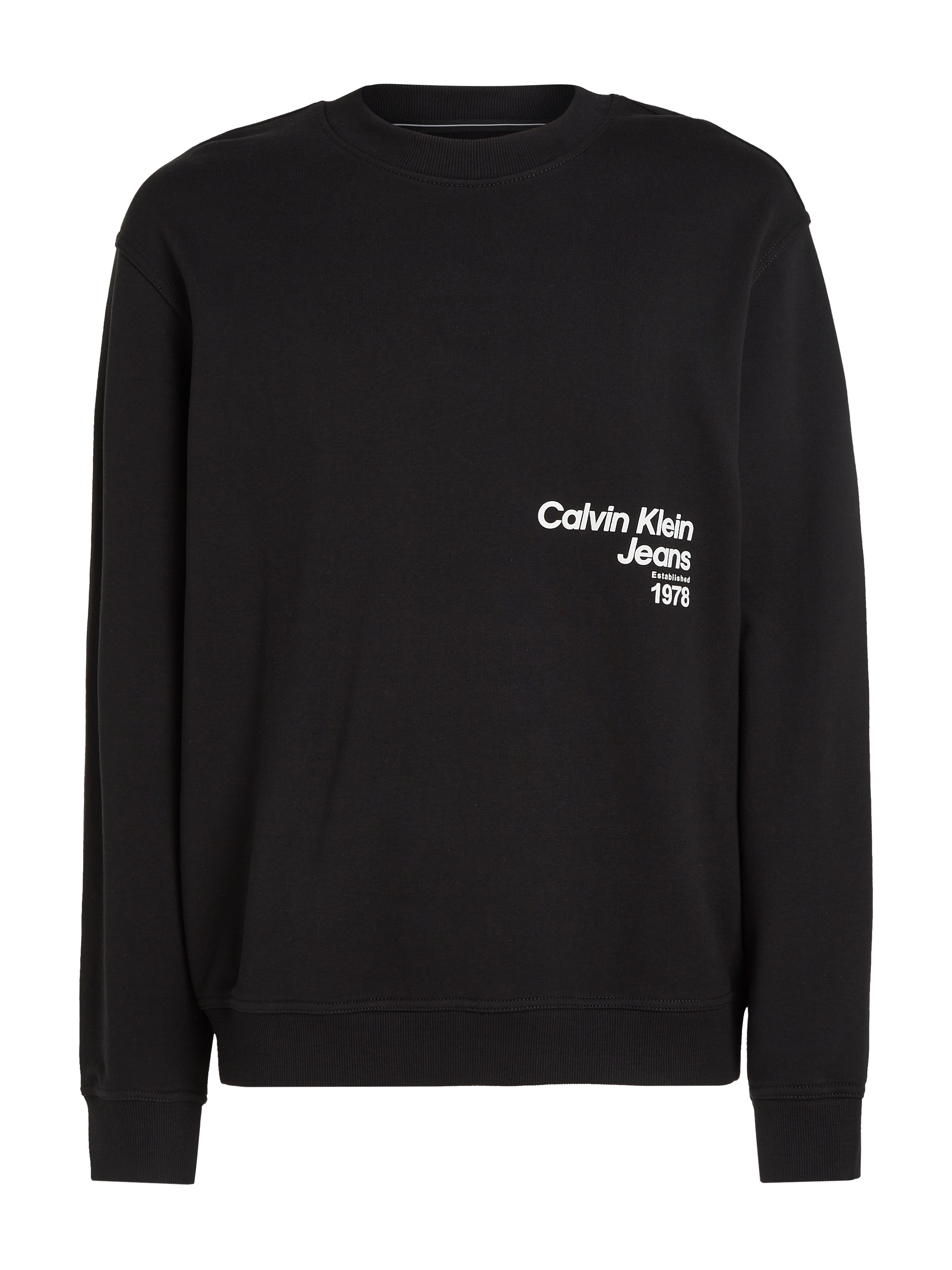 Calvin Klein Jeans Sweatshirt »DIFFUSED LOGO CREW NECK«, mit Logodruck