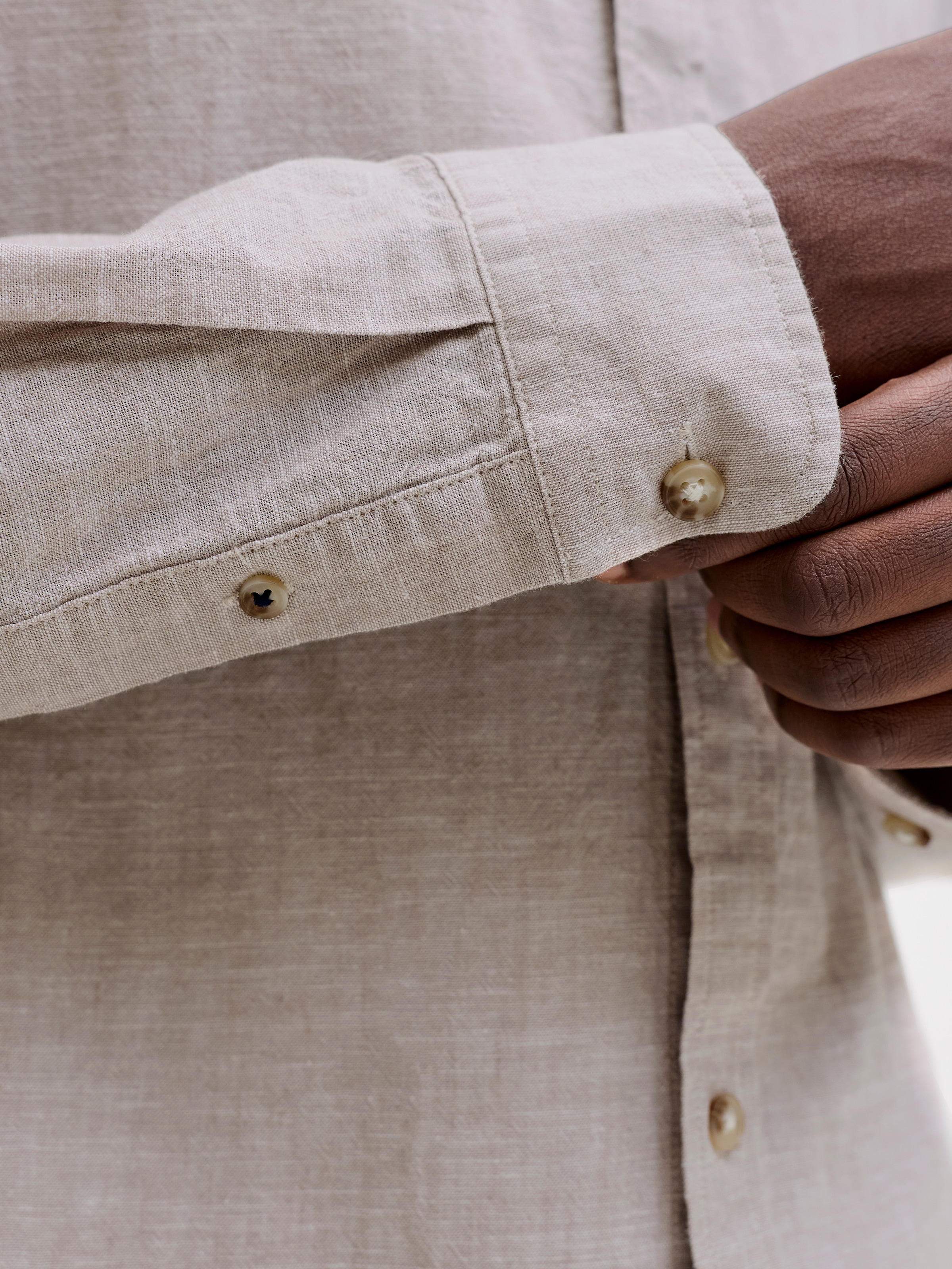 Jack & Jones Langarmhemd »JJESUMMER LINEN BLEND SHIRT L/S SN 2PKMP« Packung, 2