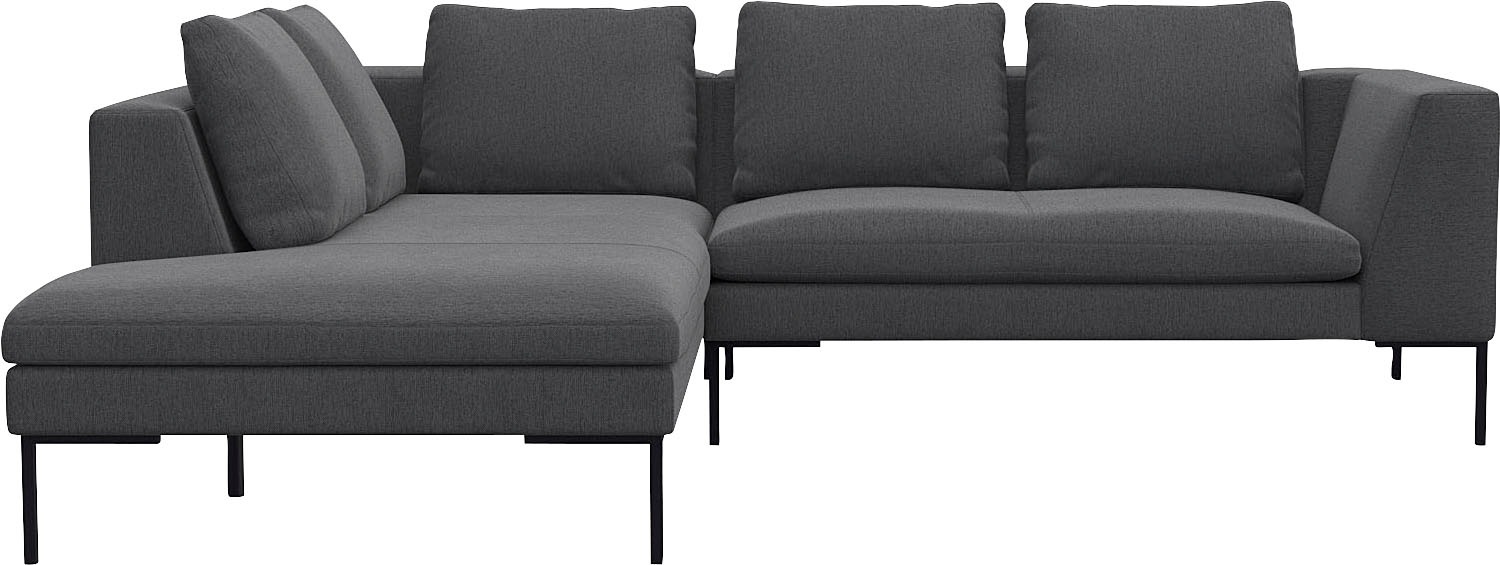FLEXLUX Ecksofa »Loano, superbequemer Sitzkomfort durch Kaltschaum im Sitz, günstig online kaufen
