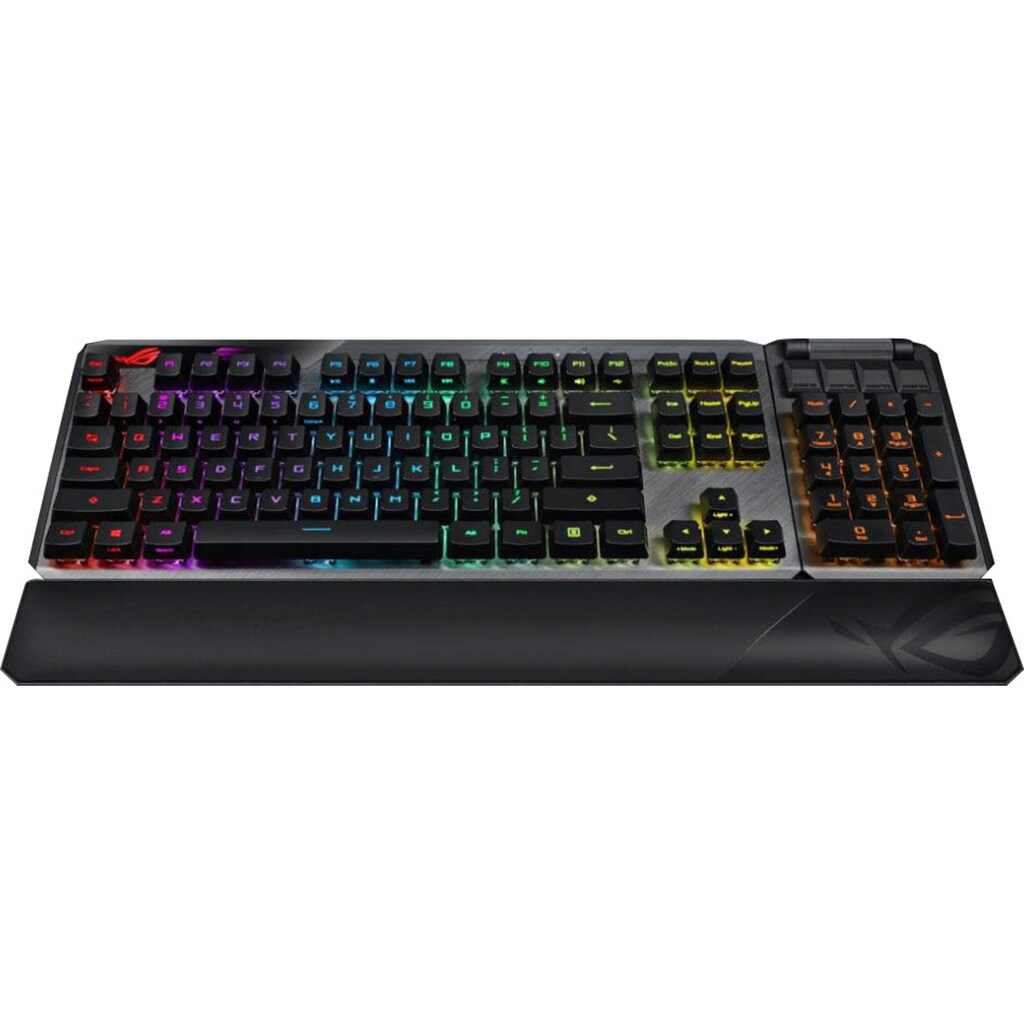 Asus Gaming-Tastatur »ROG Claymore II«, (Multimedia-Tasten-Handgelenkauflage-Funktionstasten-Lautstärkeregler-Ziffernblock)